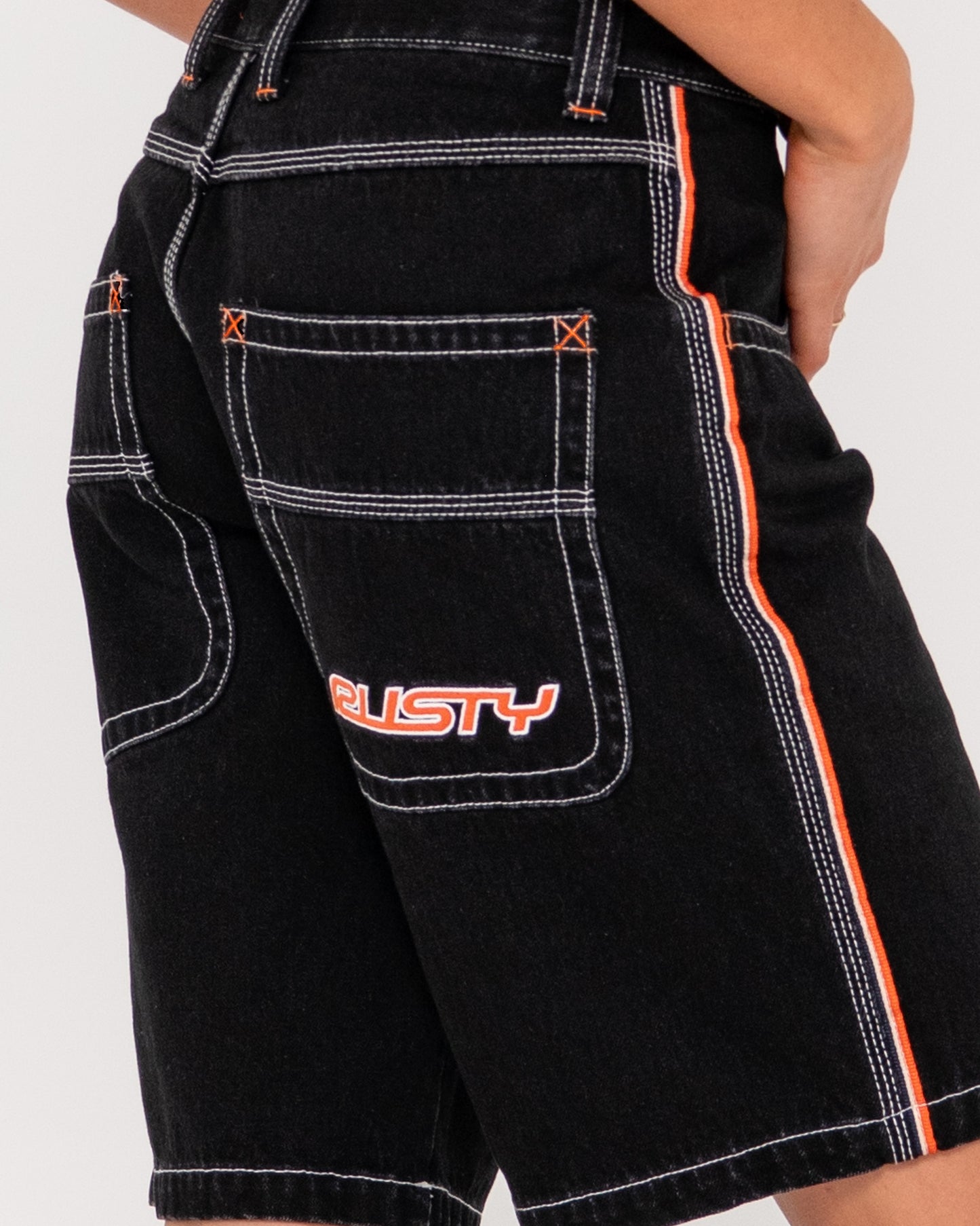FLIP MOMMY LOW RISE WIDE LEG DENIM JORT