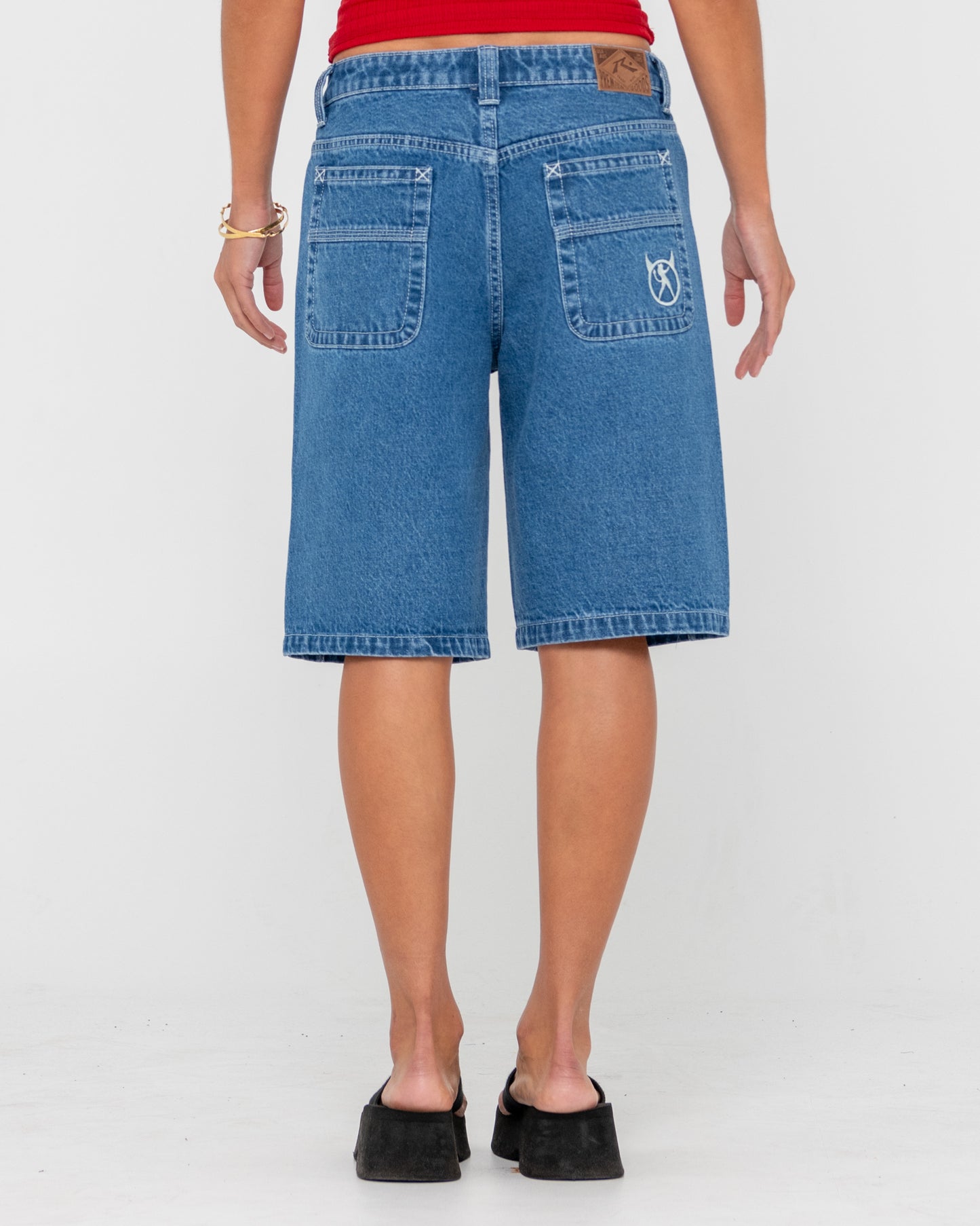 LEGLESS LOW RISE DENIM JORT
