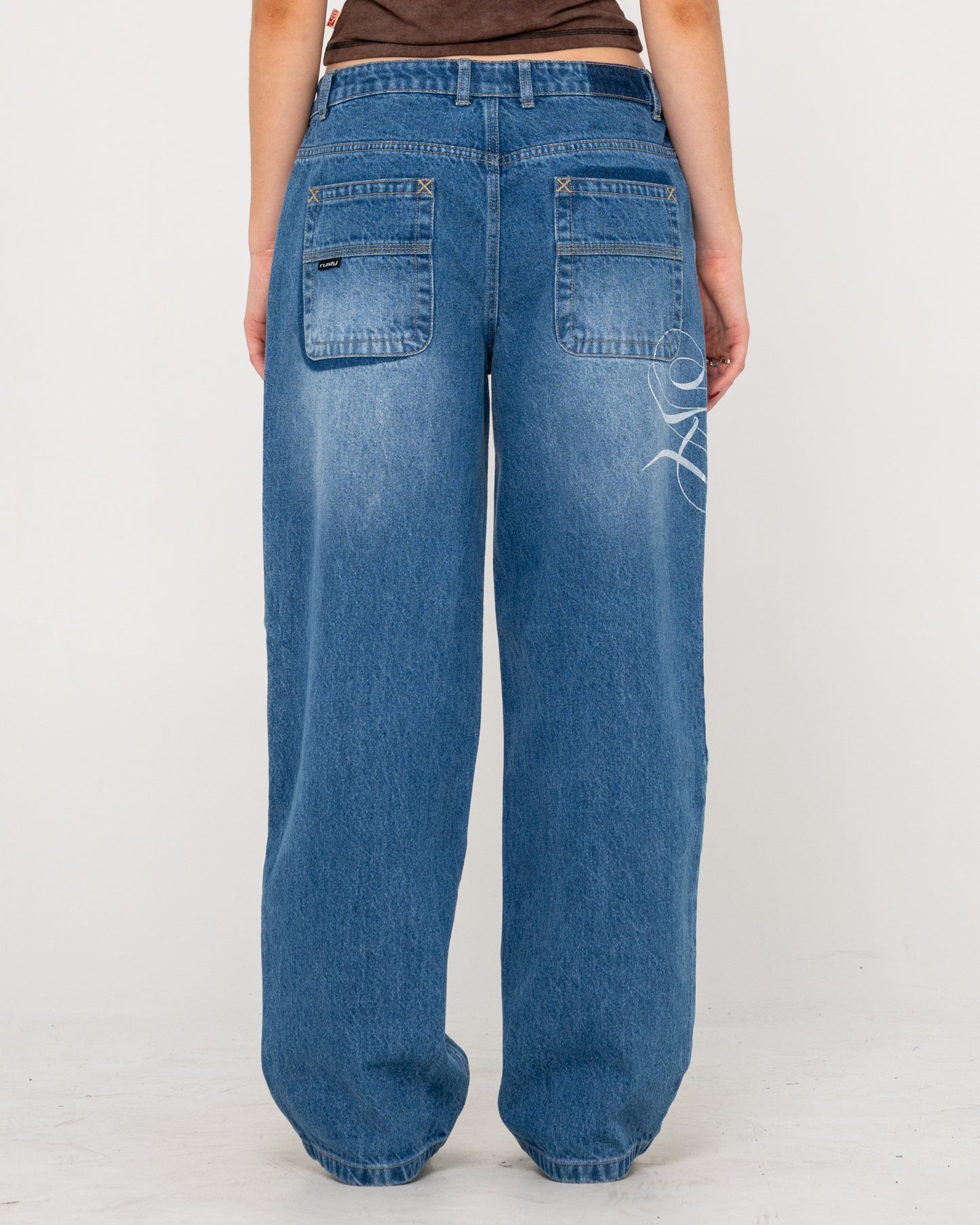 HE GHOSTED BETHANY BAGGY LOW RISE JEAN