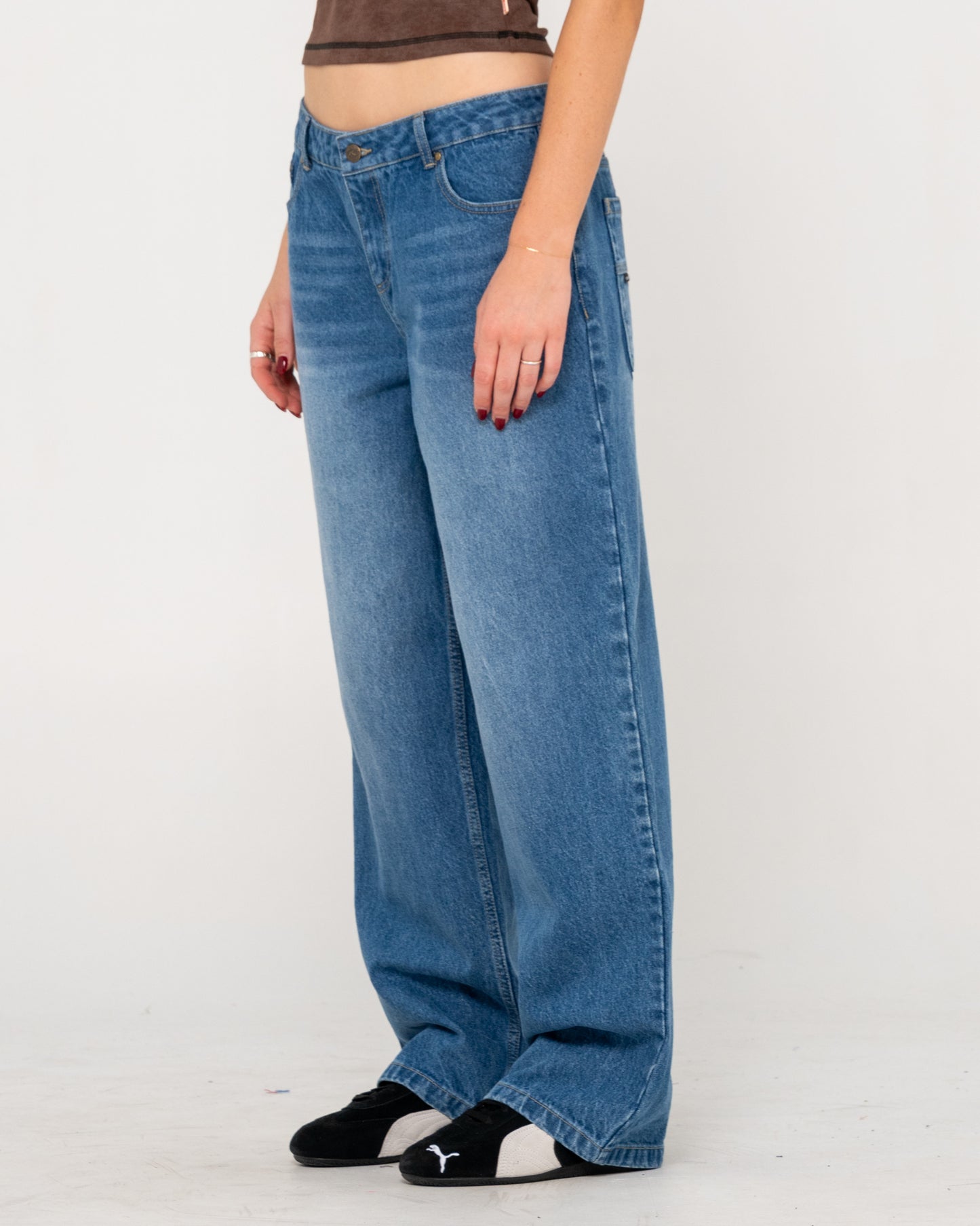 HE GHOSTED BETHANY BAGGY LOW RISE JEAN