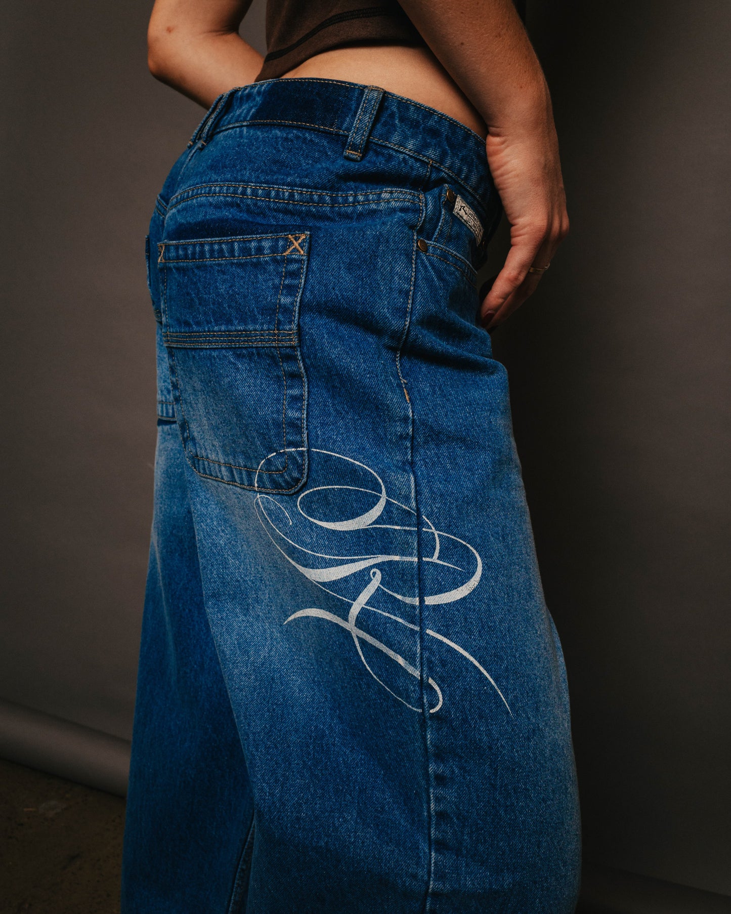 HE GHOSTED BETHANY BAGGY LOW RISE JEAN