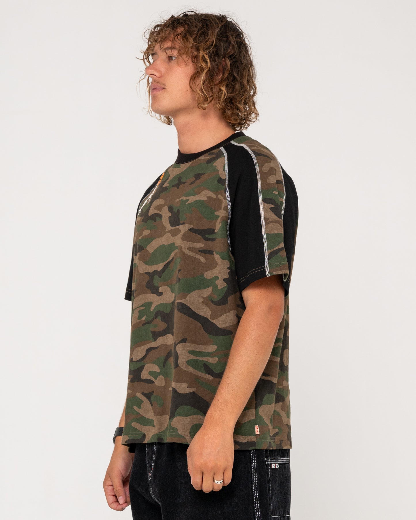 WOOF RAGLAN SHORT SLEEVE TEE