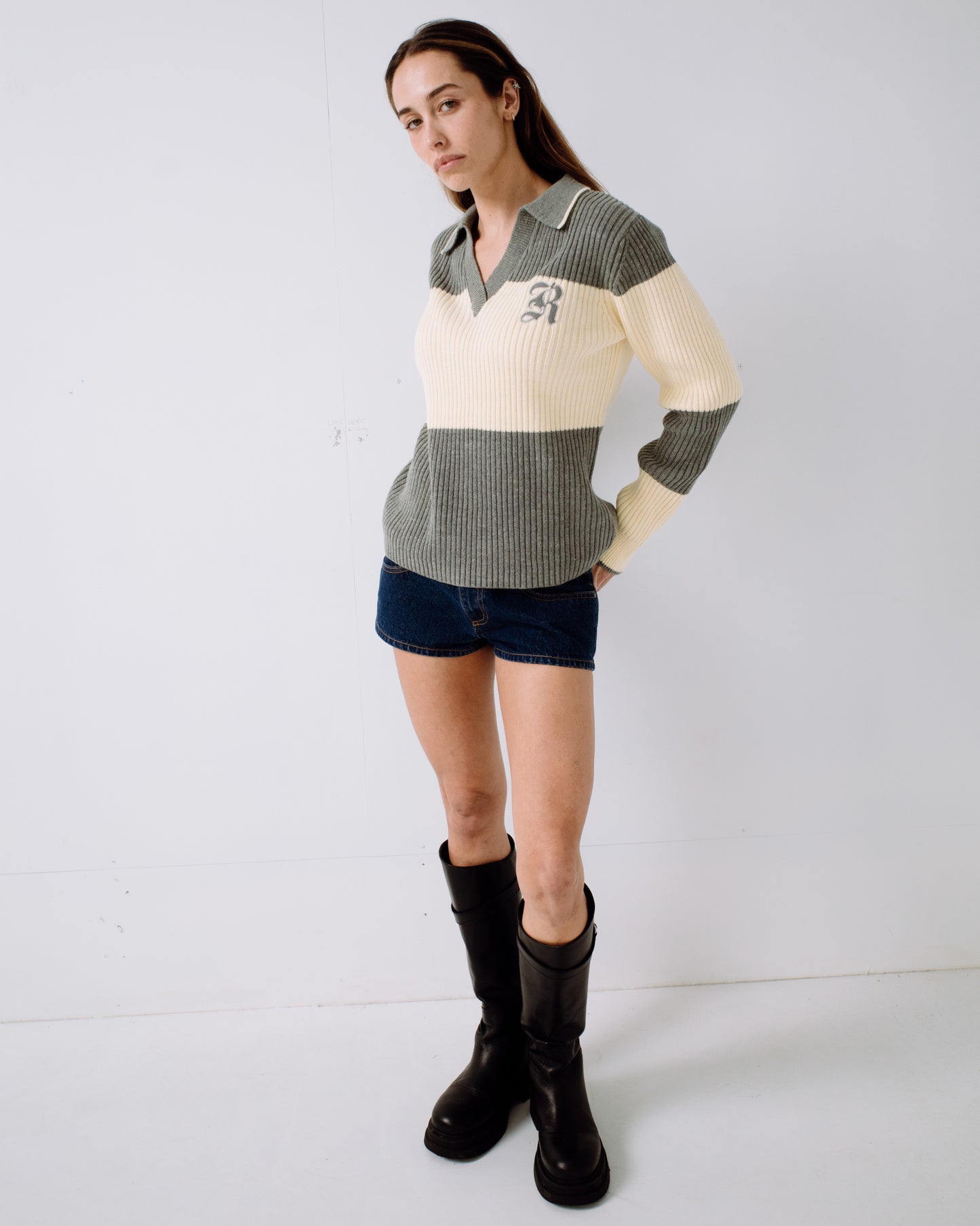 TRY ME KNITTED RUGBY TOP