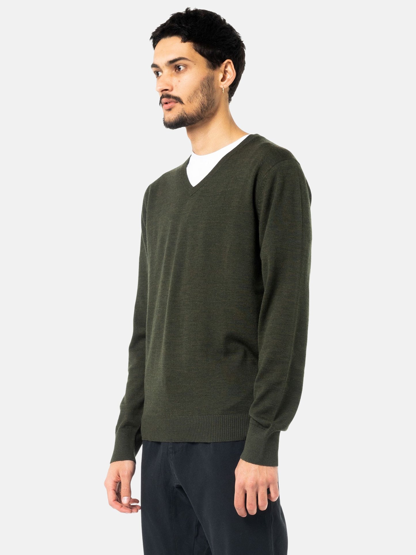 DRAPE V-NECK LAYERING KNIT
