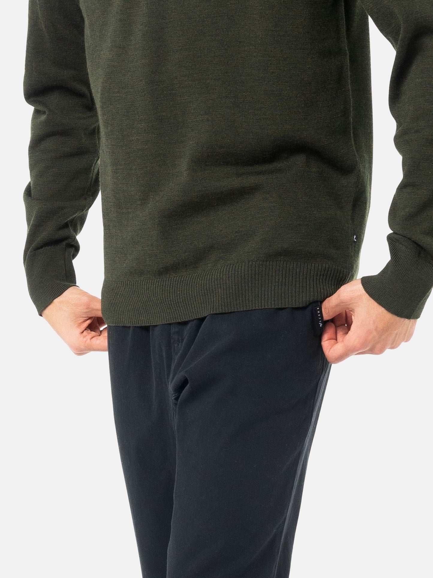 DRAPE V-NECK LAYERING KNIT
