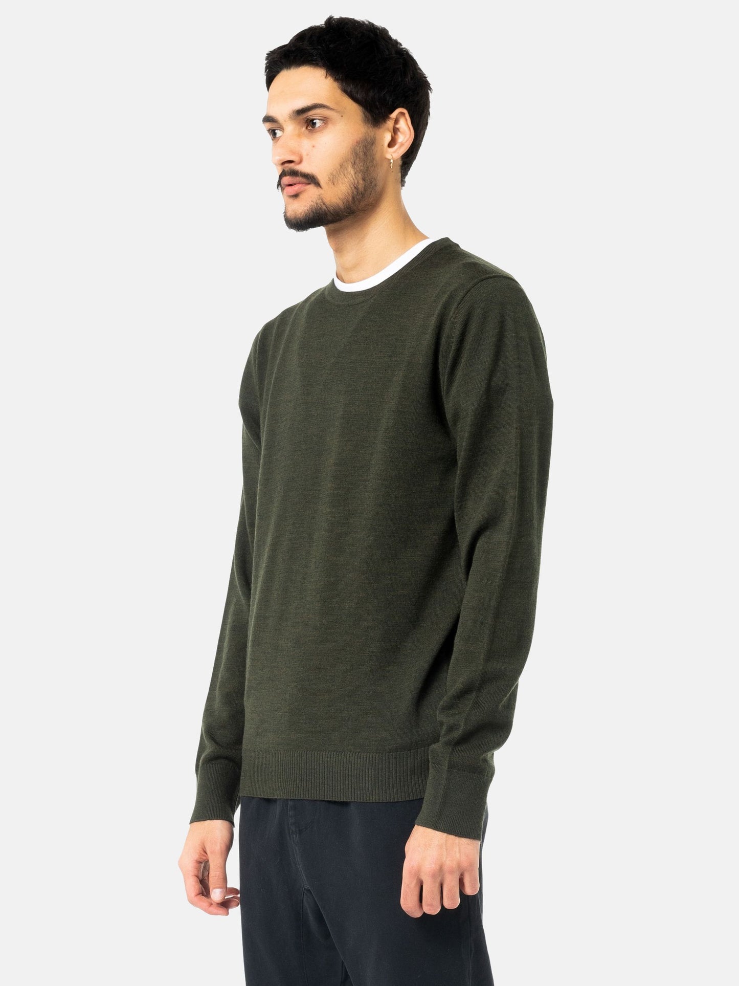 SLUNG CREW NECK LAYERING KNIT