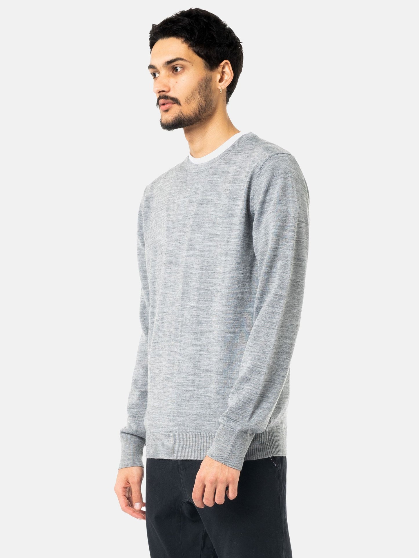 SLUNG CREW NECK LAYERING KNIT