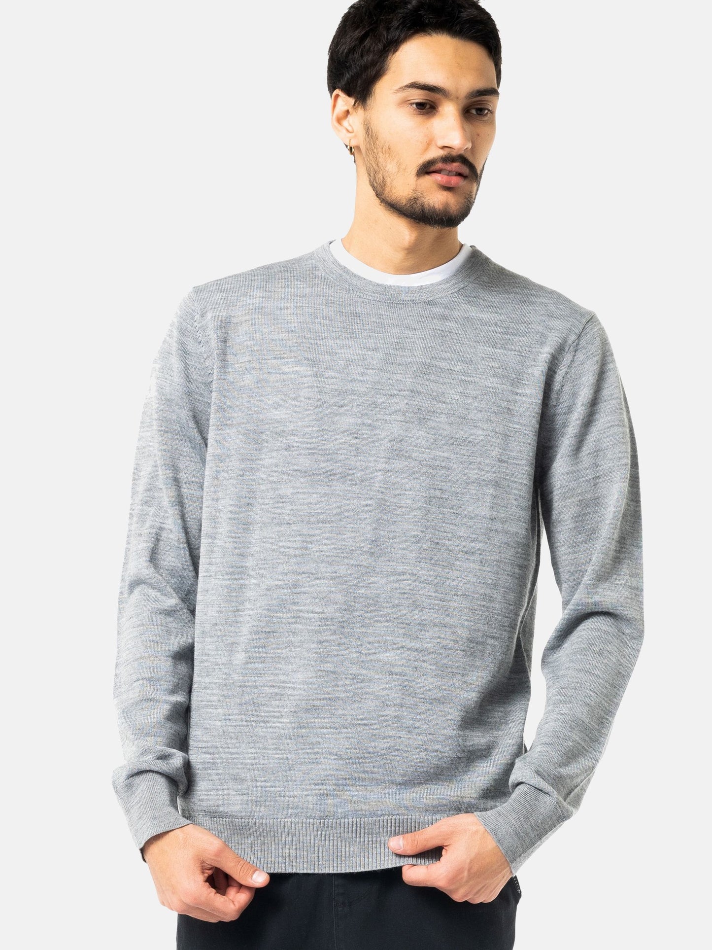 SLUNG CREW NECK LAYERING KNIT