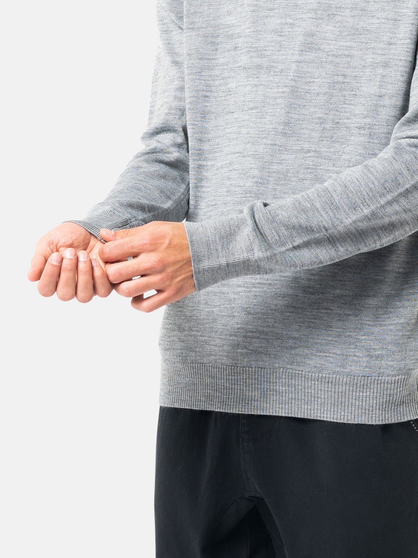 SLUNG CREW NECK LAYERING KNIT