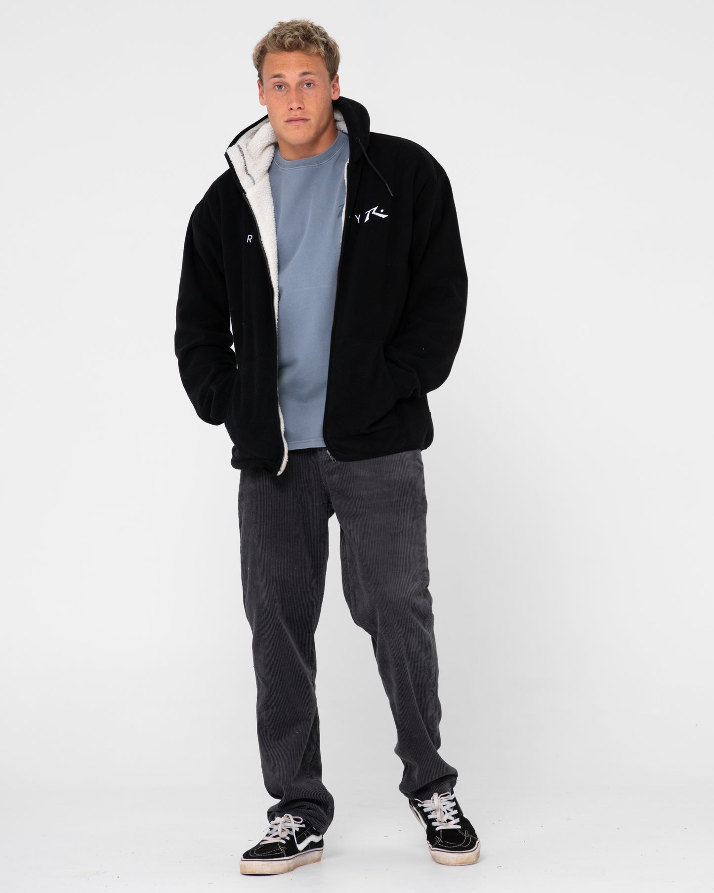 IN LINE SHERPA ZIP THRU POLAR FLEECE