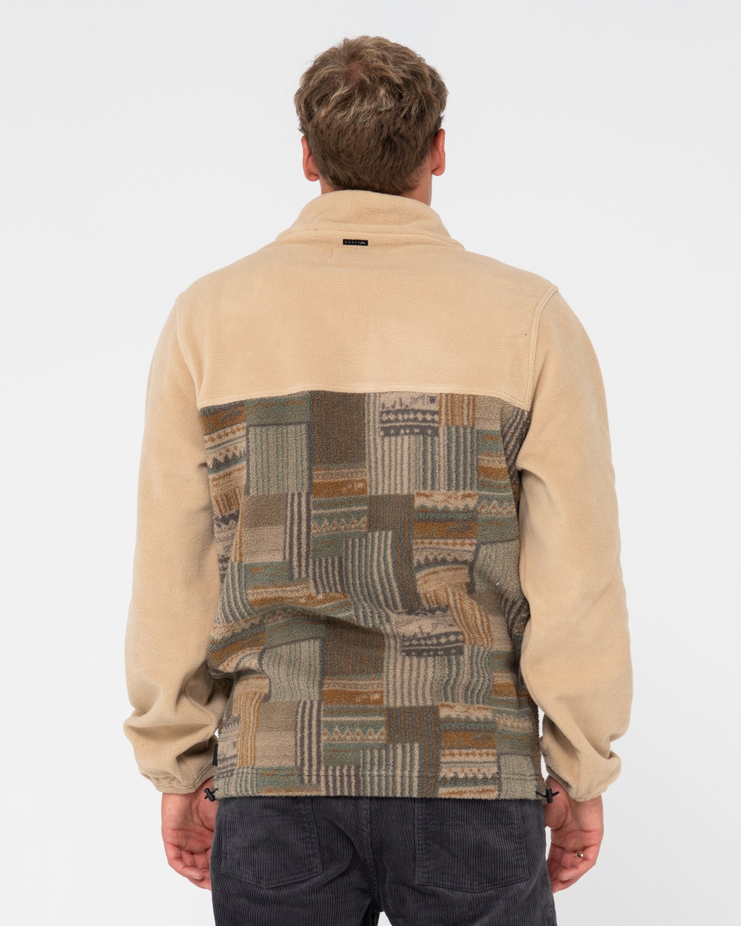 SHAG PANELED FULL ZIP FLEECE