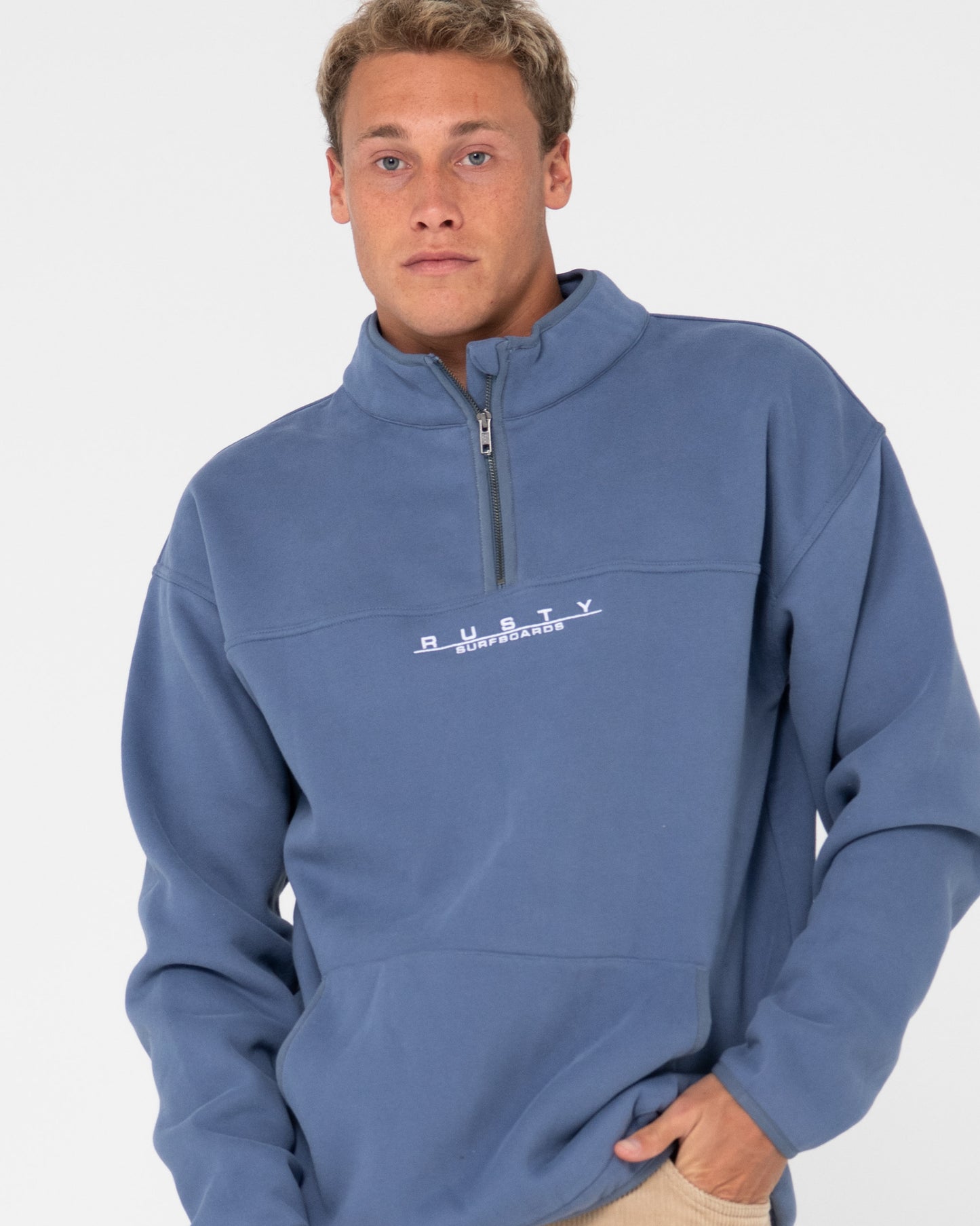 RS RELAXED 1/4 ZIP SUPER FLEECE