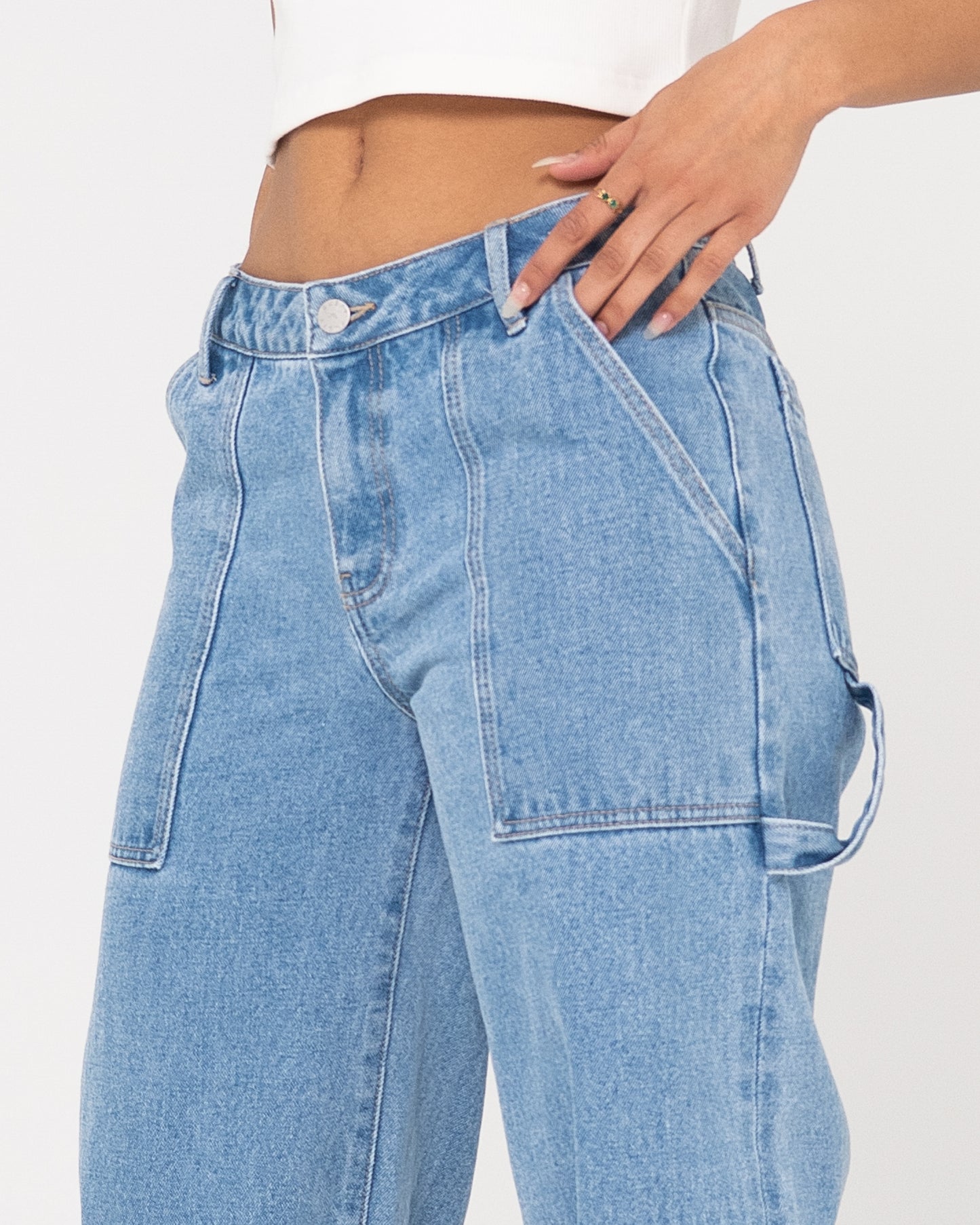 BILLIE LOW RISE CARPENTER PANT - ULG