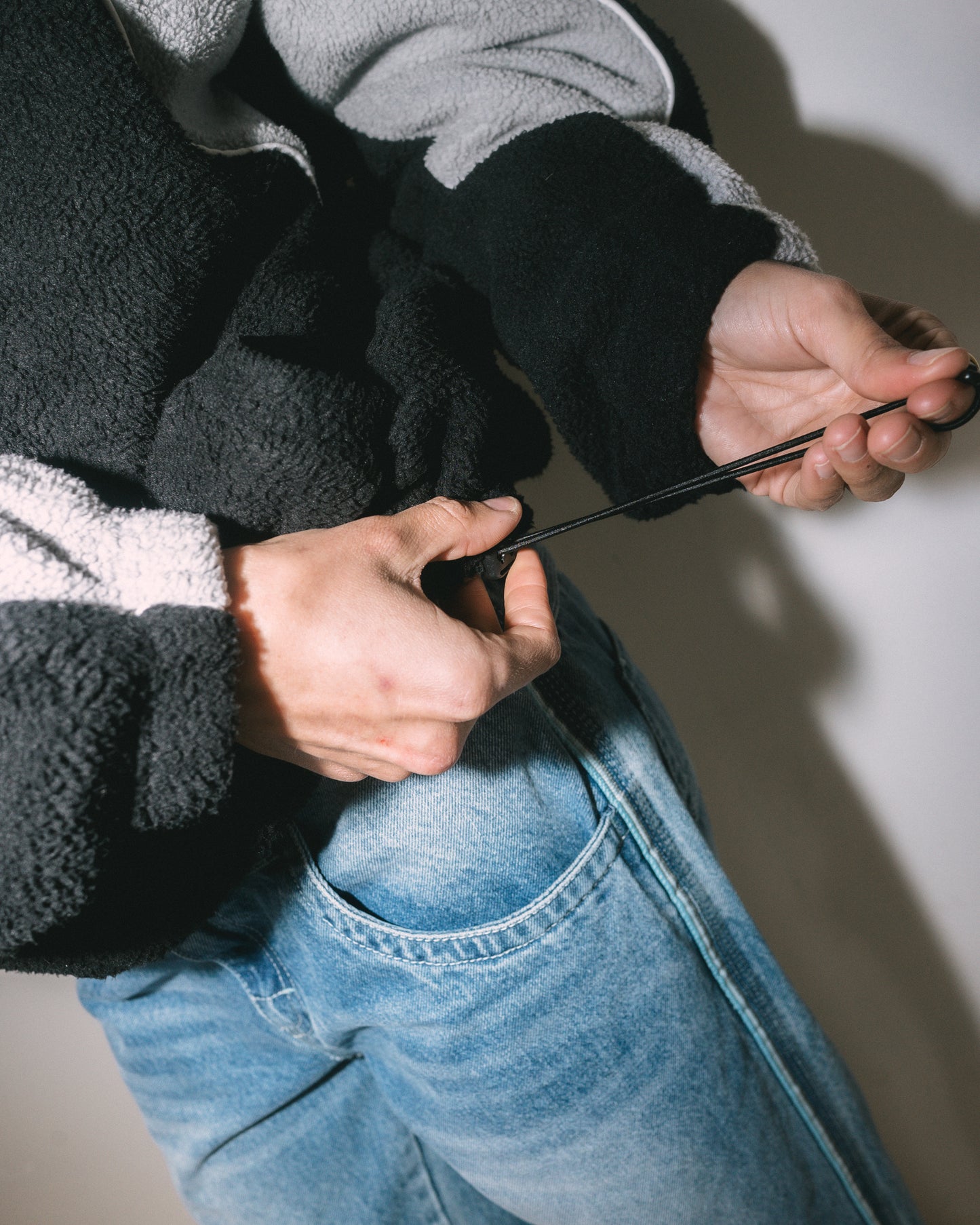 TWO TIDES ZIP THROUGH SHERPA FLEECE