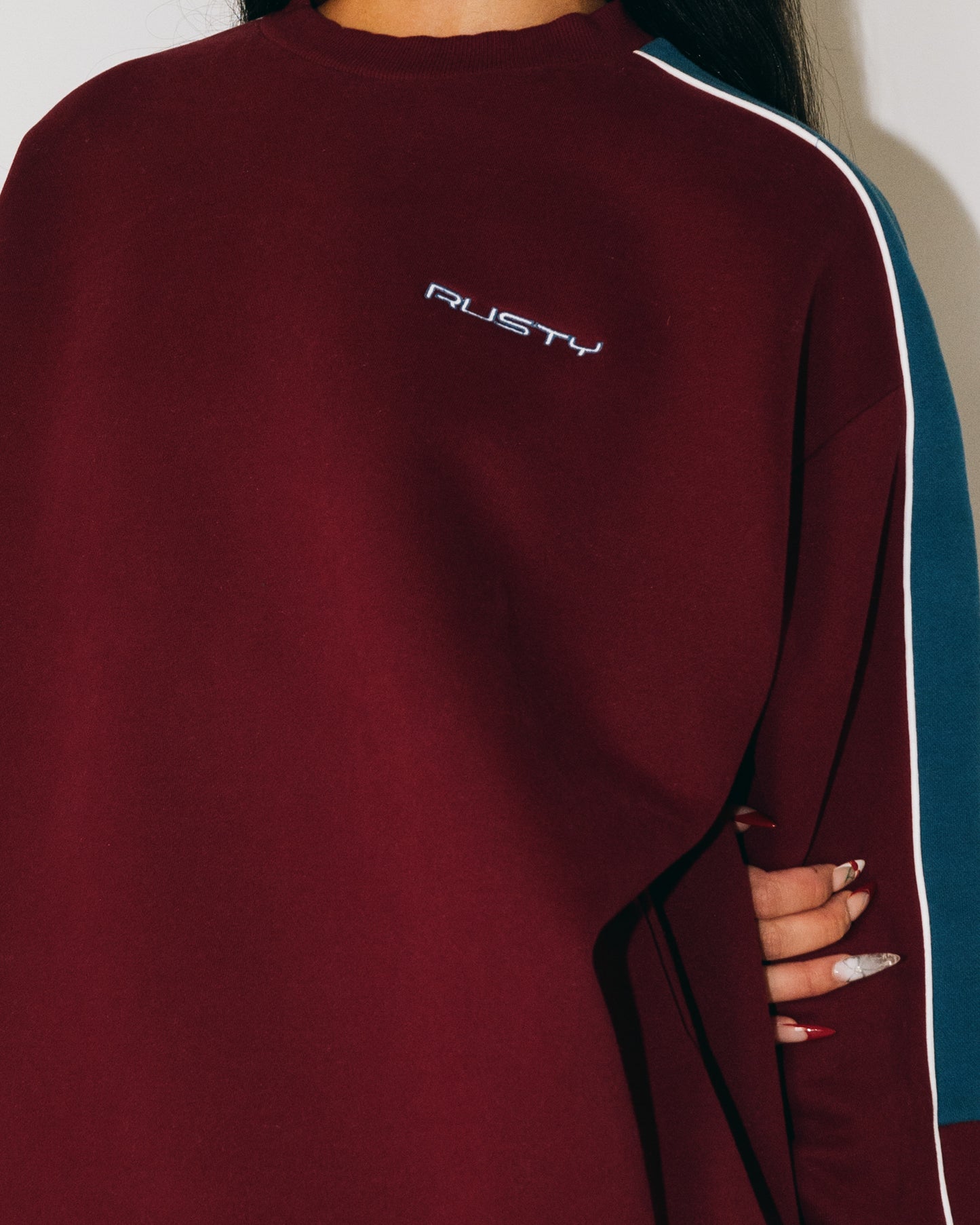 TWO TIMER PANELLED CREW FLEECE