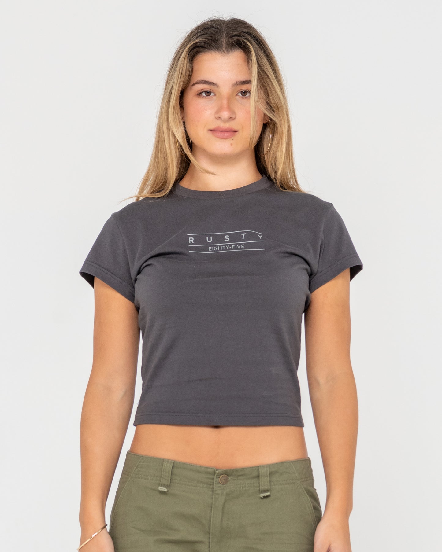 RUSTY ESSENTIALS SKIMMER BABY TEE