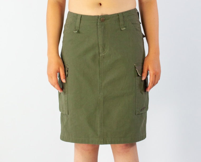 TANK GIRL LOW RISE MIDI SKIRT