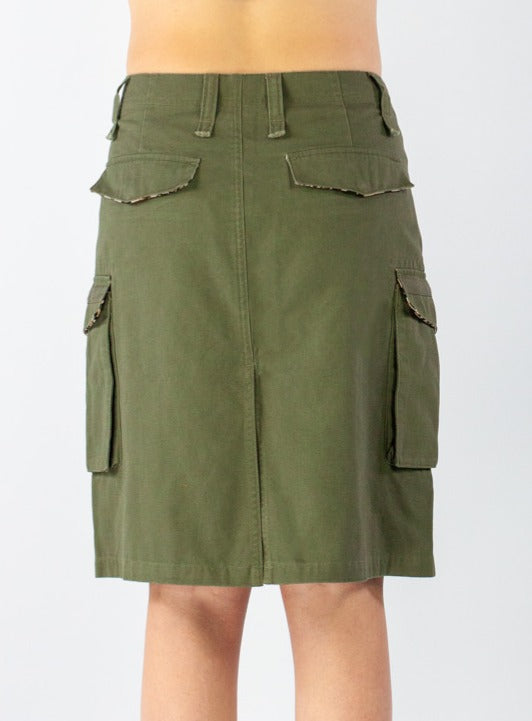 TANK GIRL LOW RISE MIDI SKIRT
