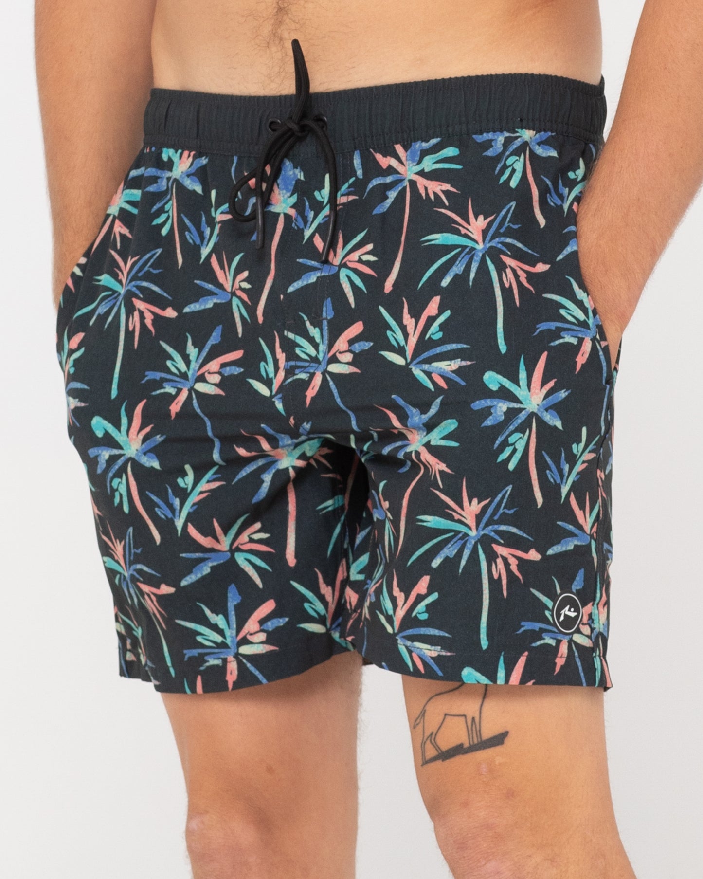PSYCHE PALMS ELASTIC BOARDSHORT