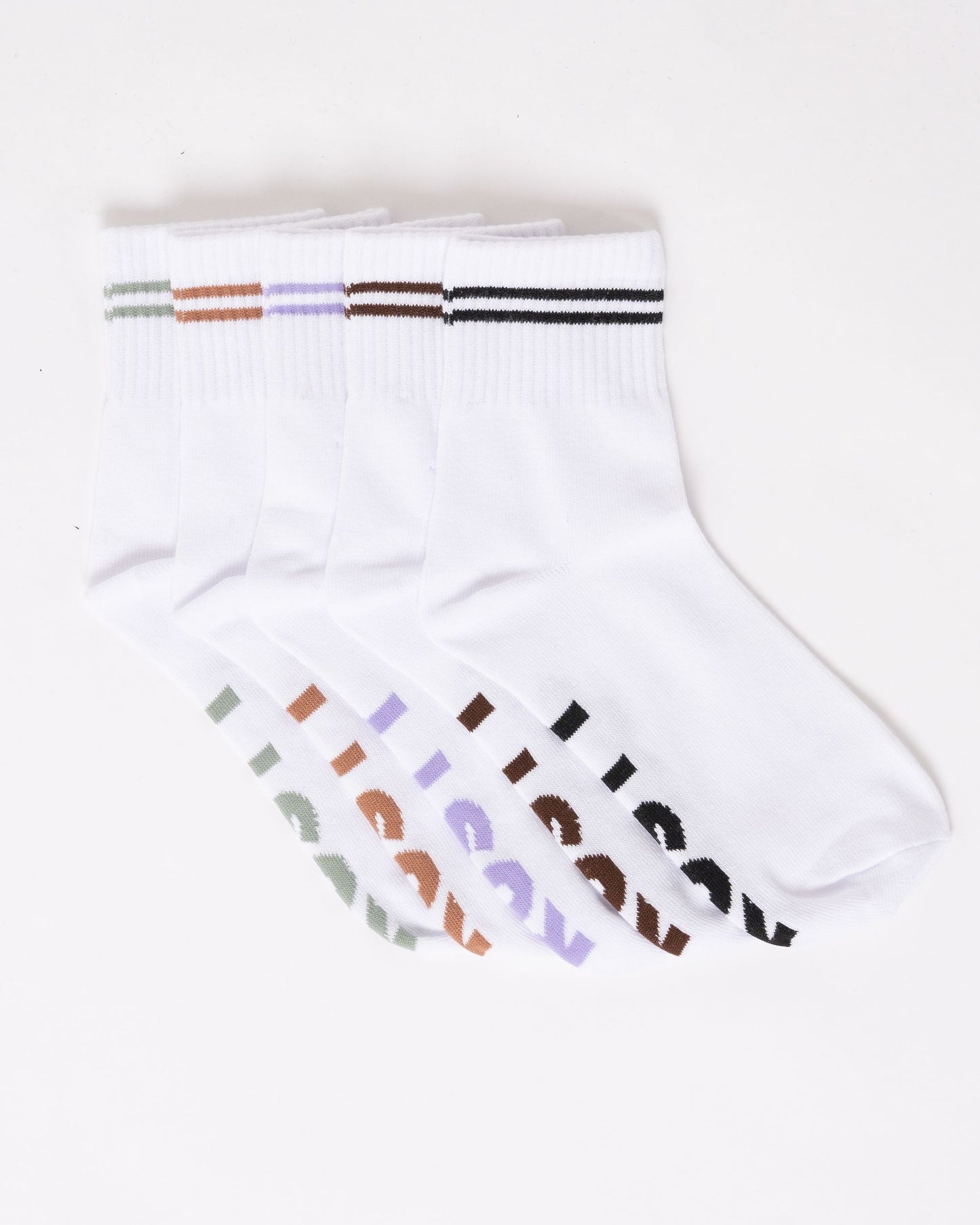 ALL DAY CREW 5-SOCK PACK