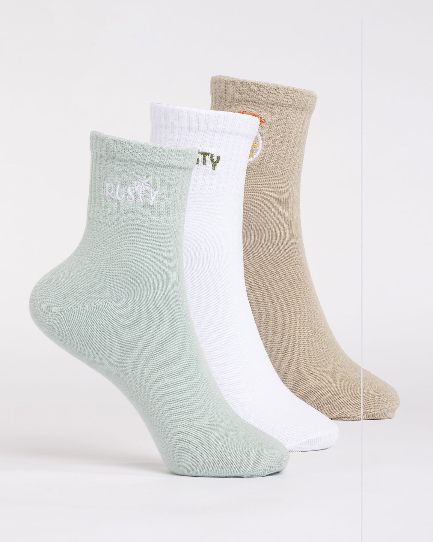 FANCY DAY CREW 3-SOCK PACK