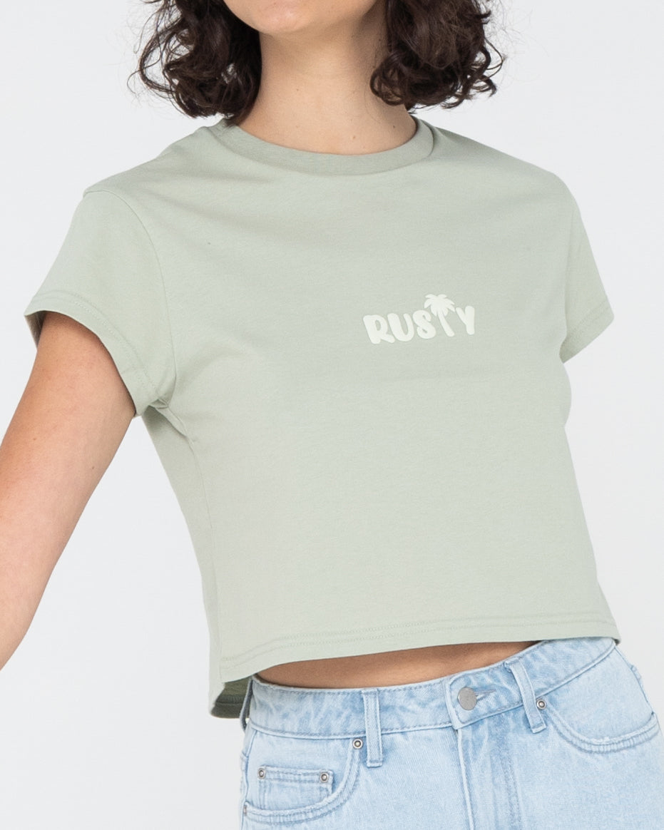 RUSTY PALM CLASSIC SLIM FIT CROP TEE
