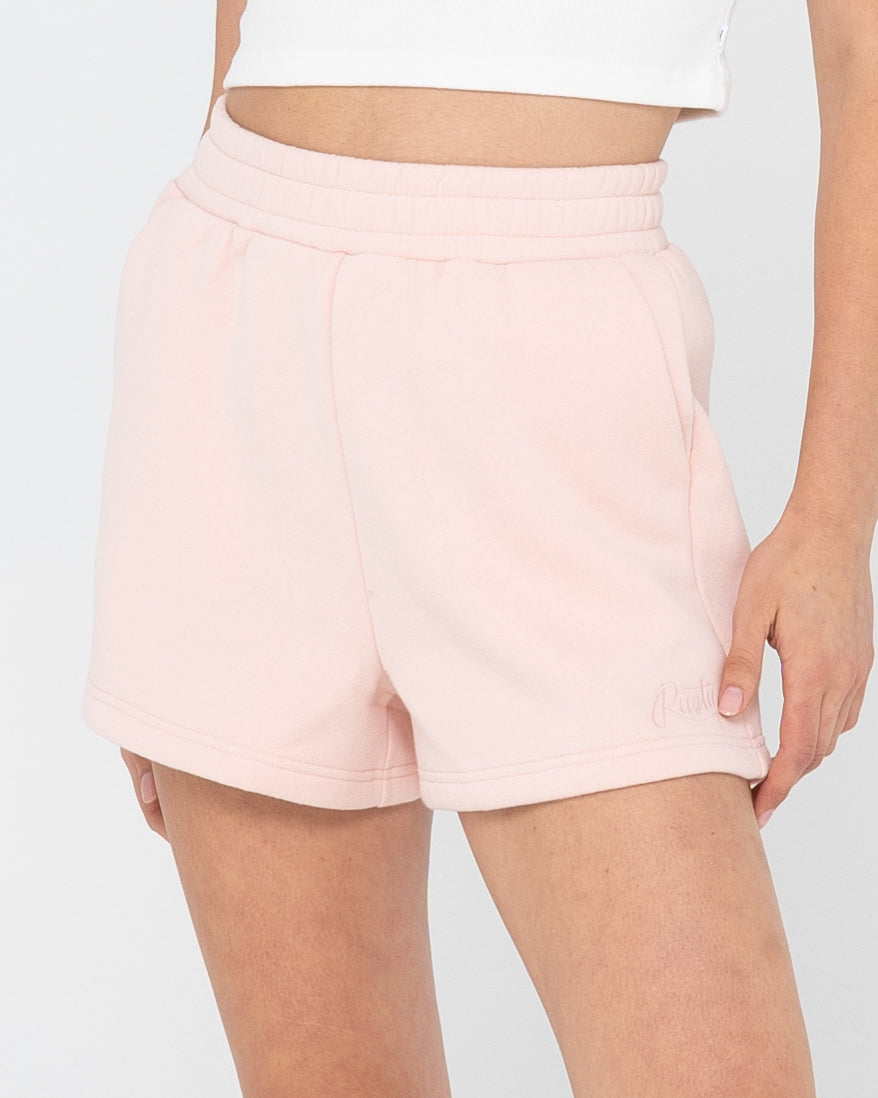 RUSTY SCRIPT FLEECE SHORT