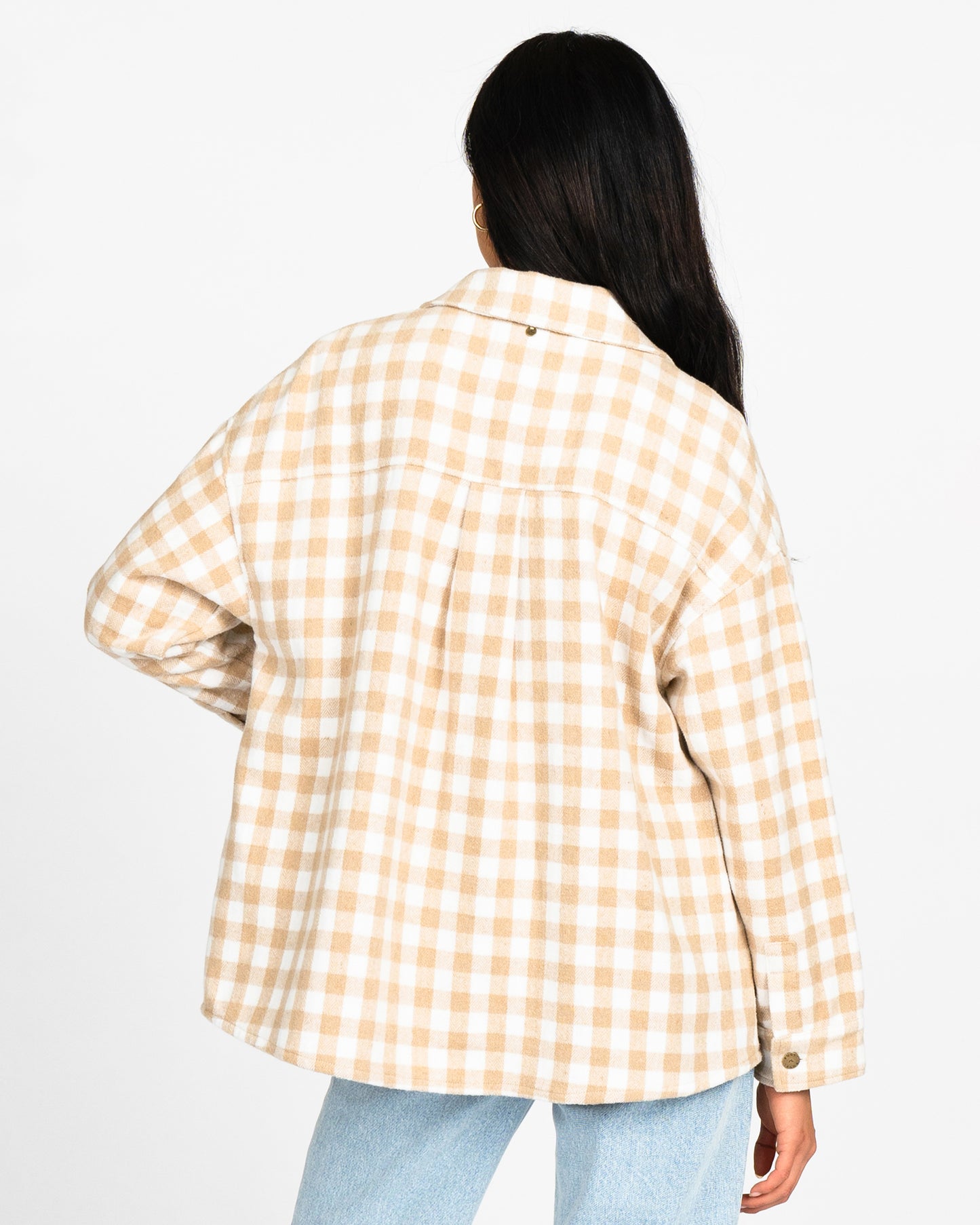 CHECKED OUT OVERSIZED SHIRT
