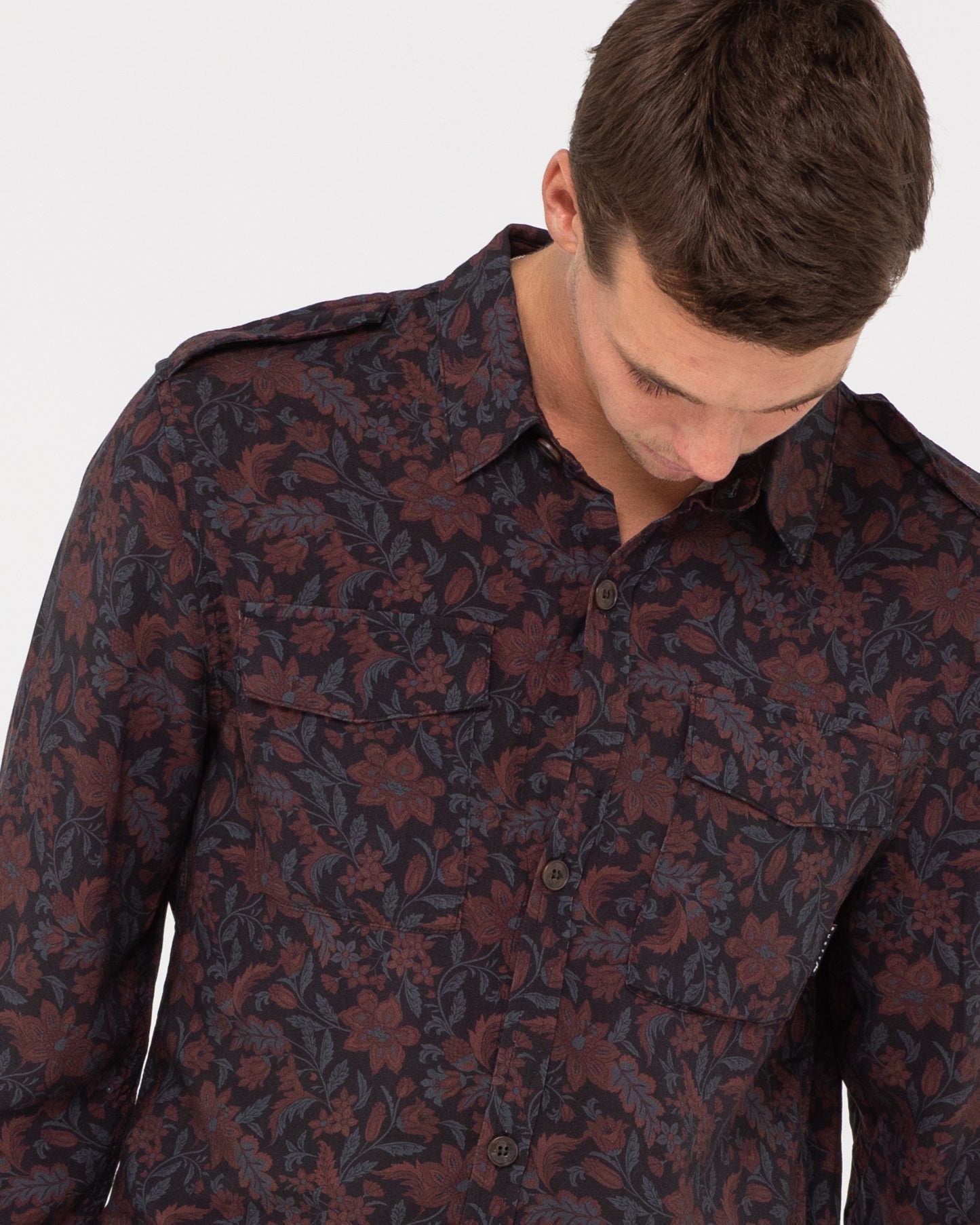 DARK BATIK UTILITY LONG SLEEVE SHIRT