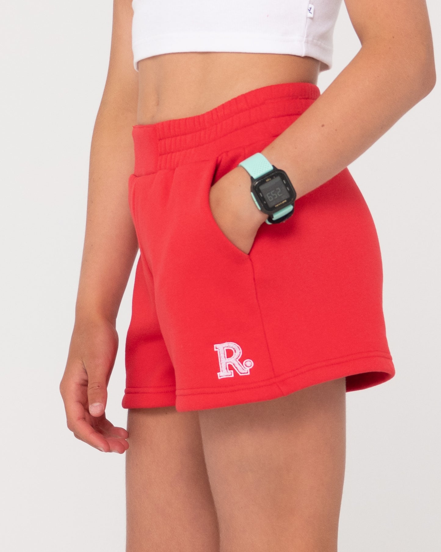 RUSTY LINE FLEECE SHORT GIRLS