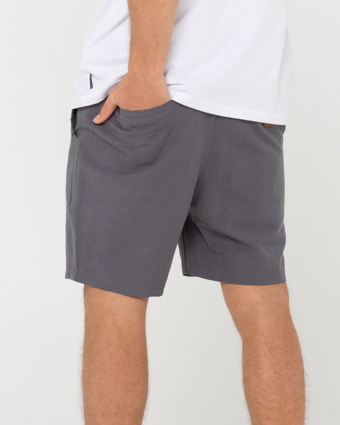 OVERTONE LINEN 17 ELASTIC SHORT