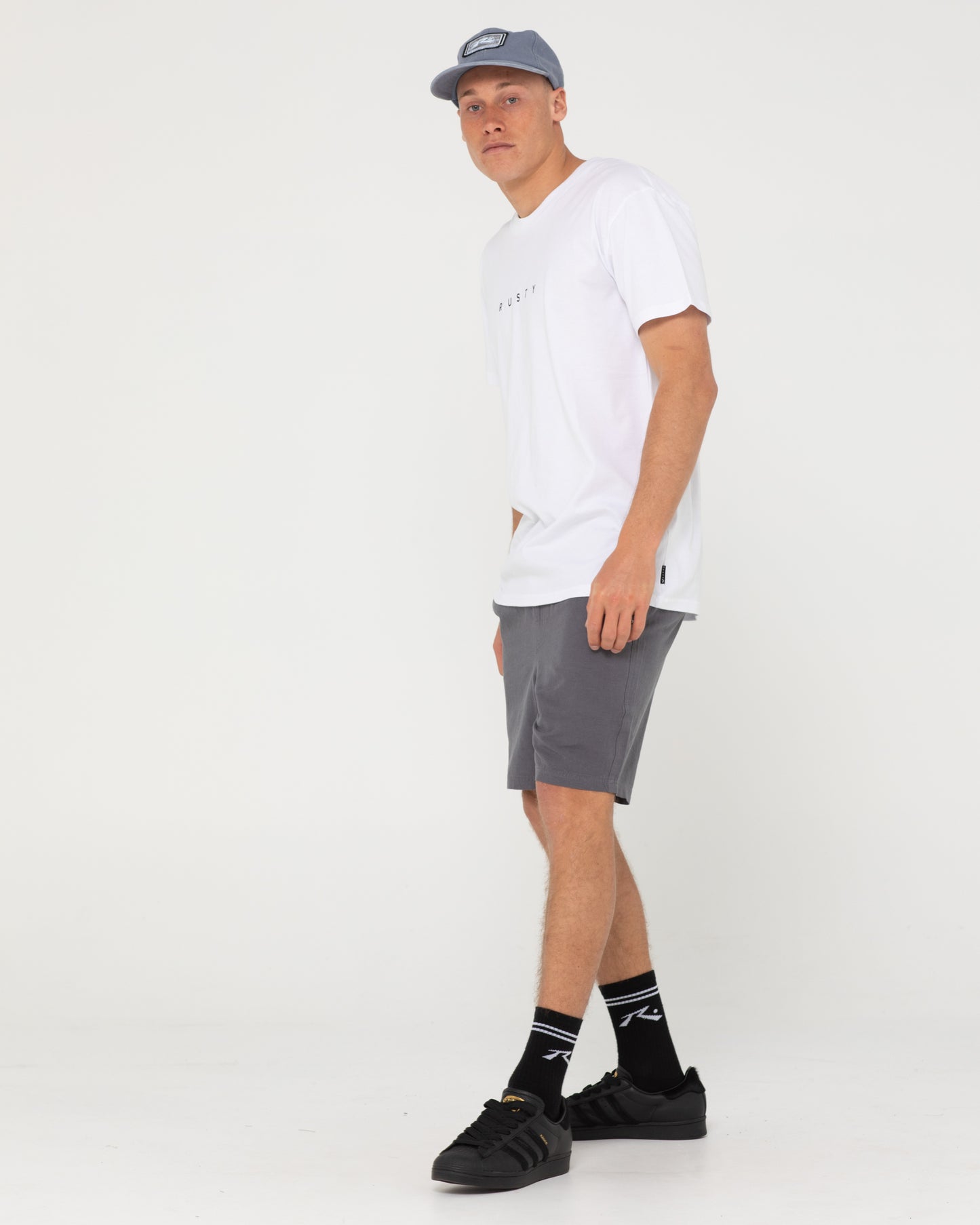 OVERTONE LINEN 17 ELASTIC SHORT