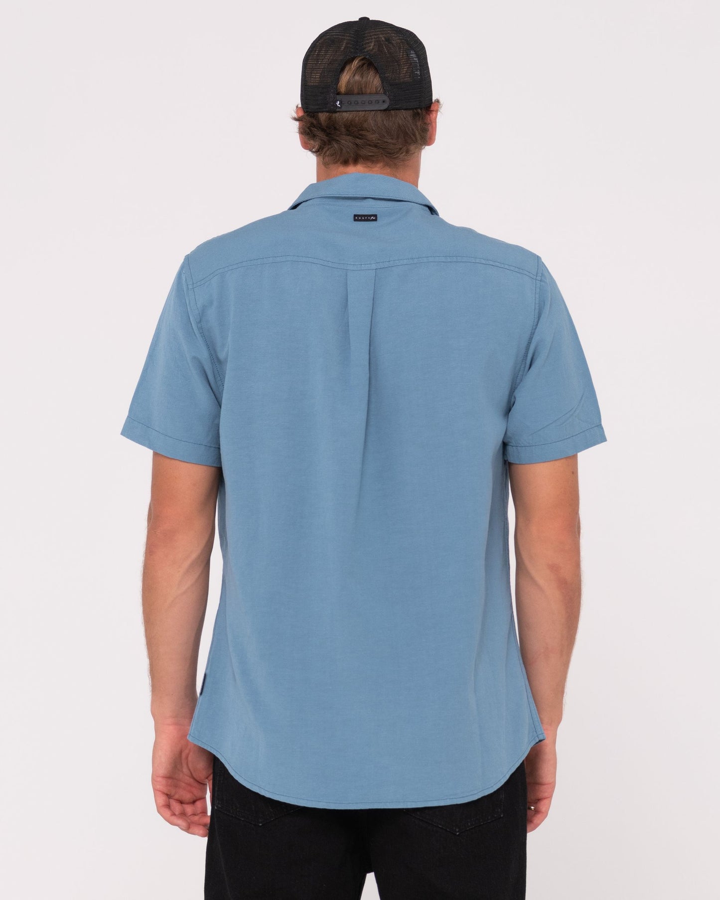 OVERTONE SHORT SLEEVE LINEN SHIRT