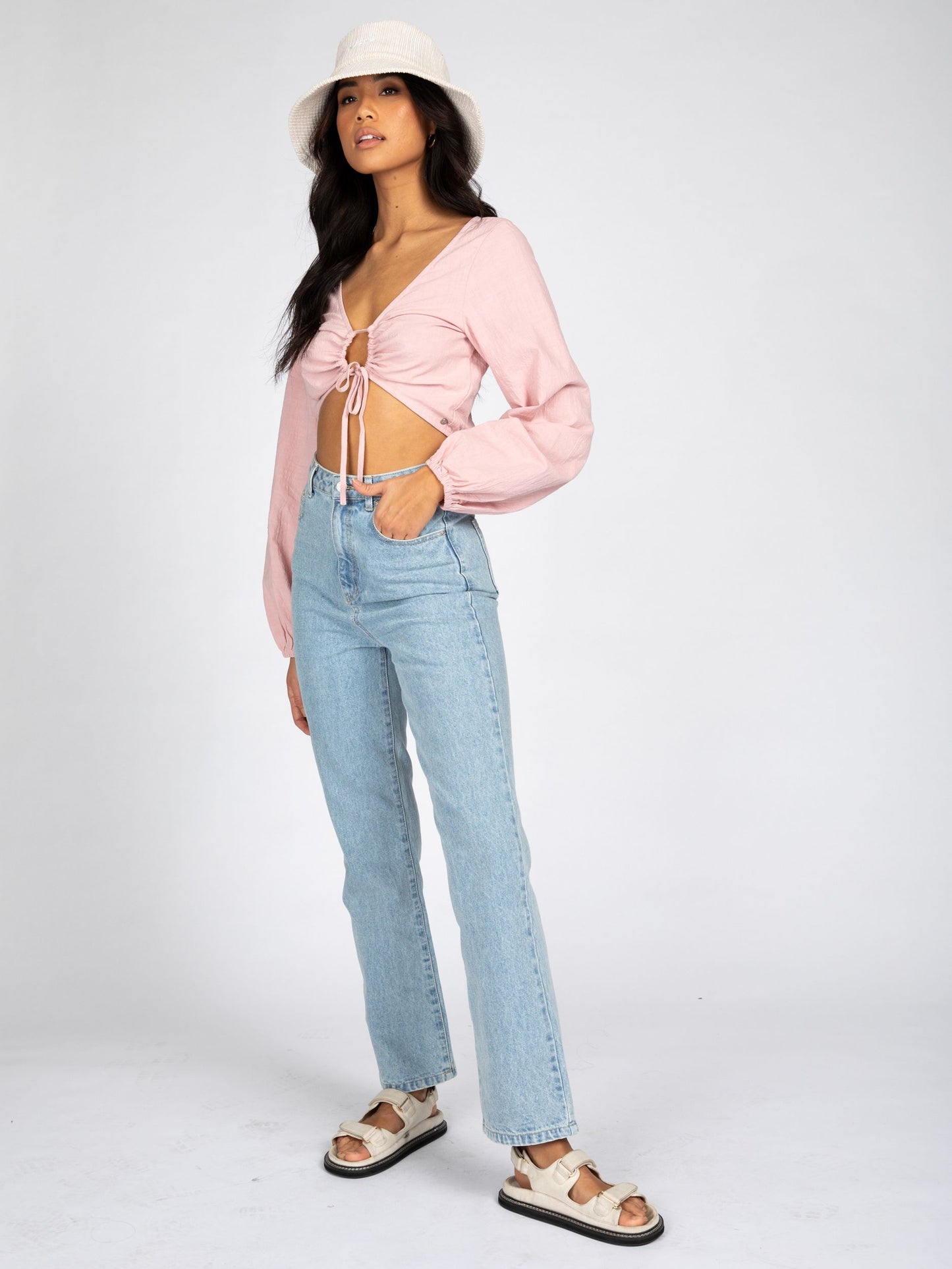 FREESIA REVERSIBLE LONG SLEEVE TOP