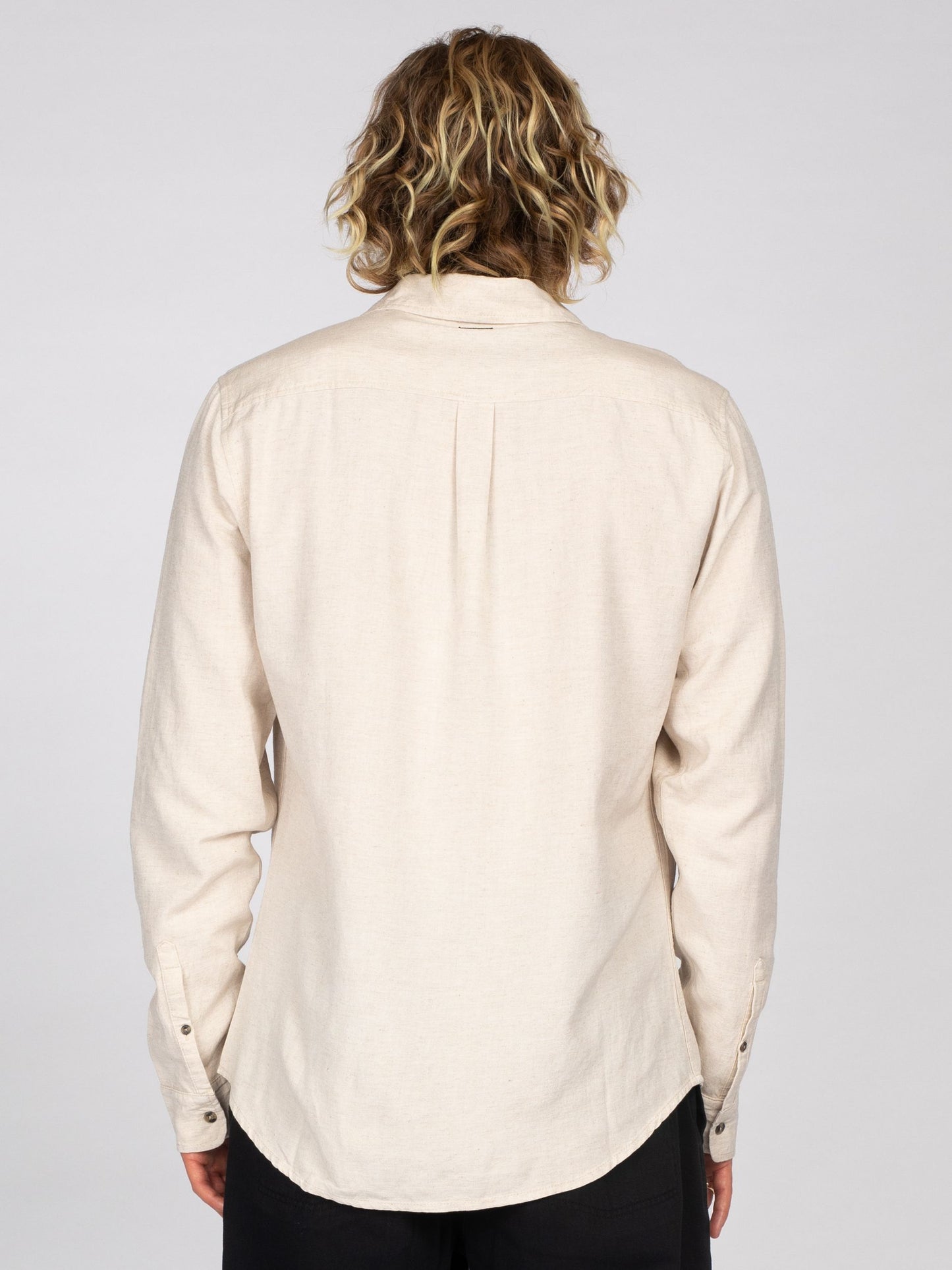 OVERTONE LONG SLEEVE LINEN SHIRT