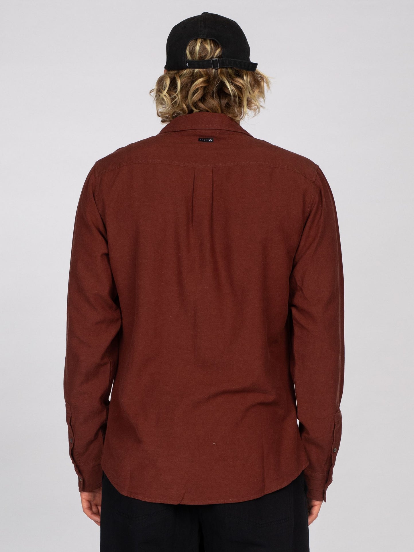 OVERTONE LONG SLEEVE LINEN SHIRT
