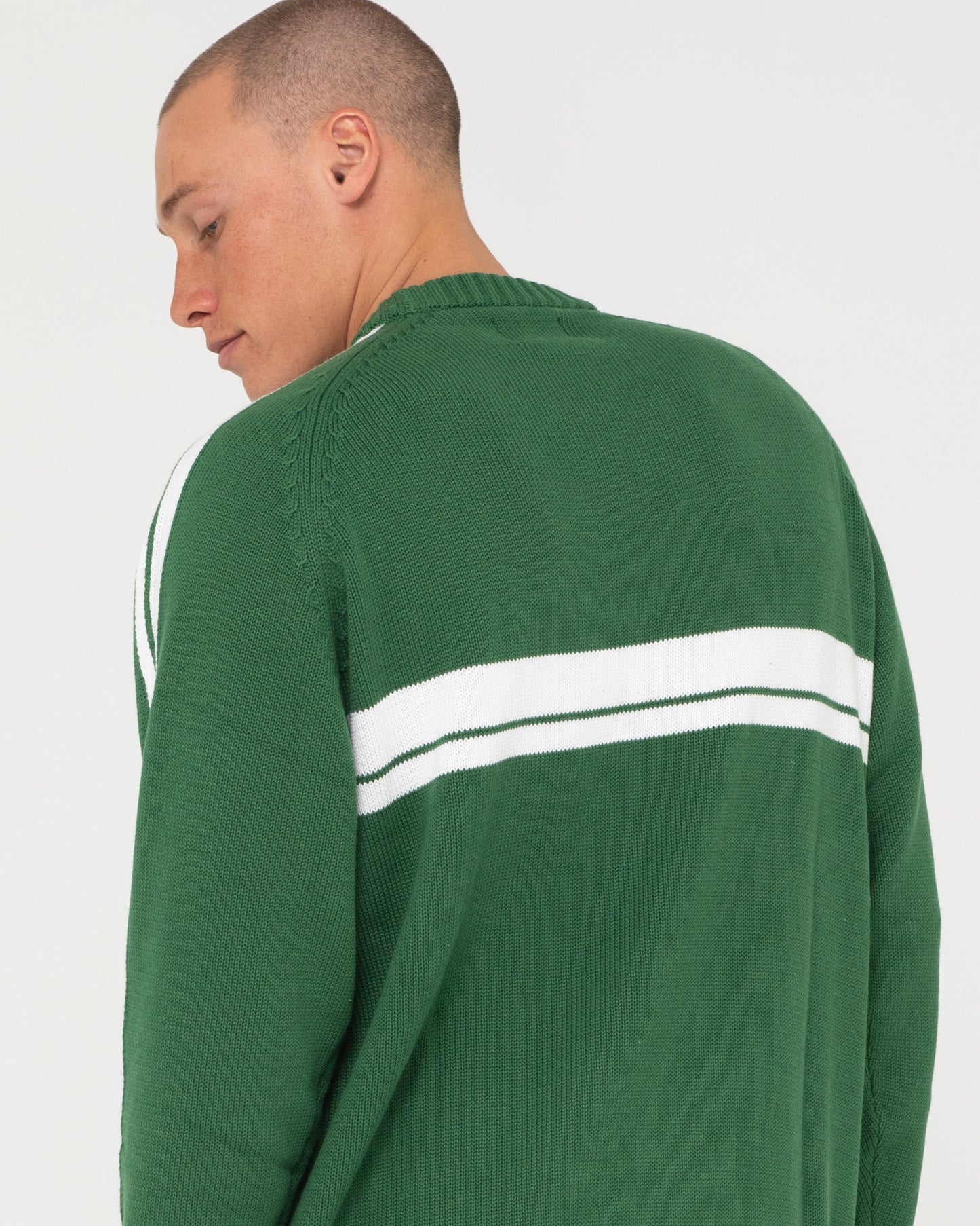WHITE LINES KNIT SWEATER