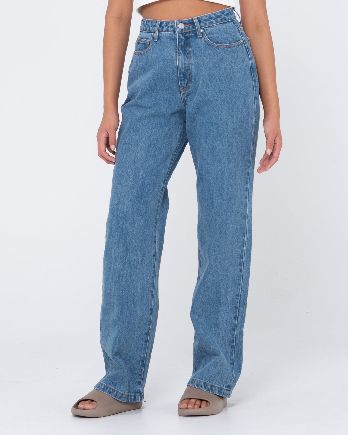 HIGH BAGGY JEAN - Sea Blue