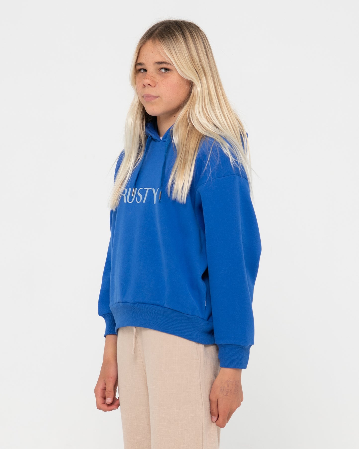 RUSTY SIGNATURE HOODED FLEECE GIRLS