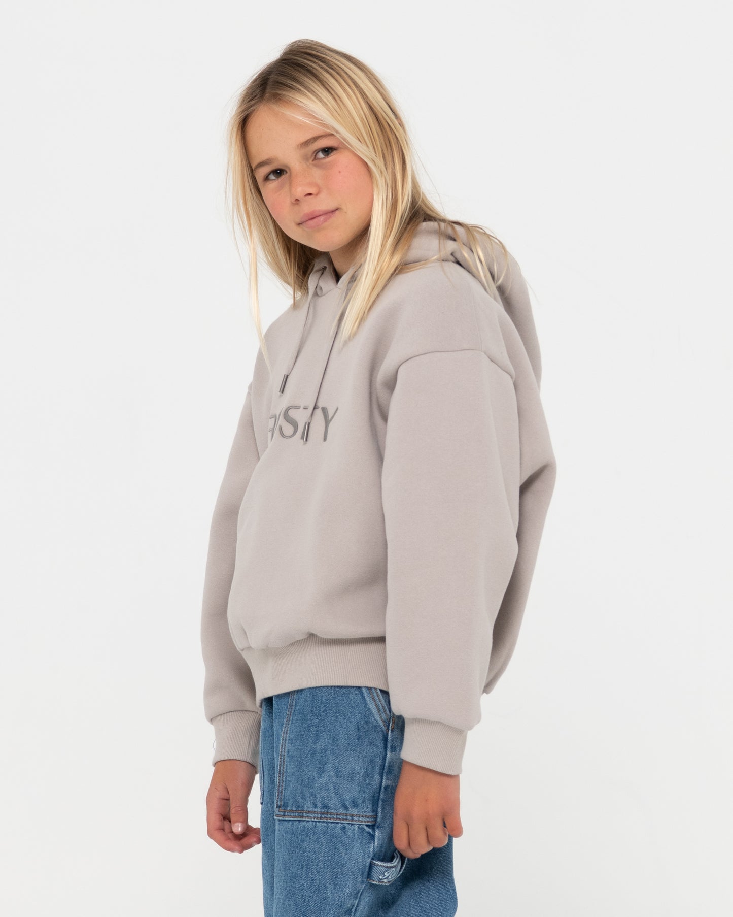 RUSTY SIGNATURE HOODED FLEECE GIRLS