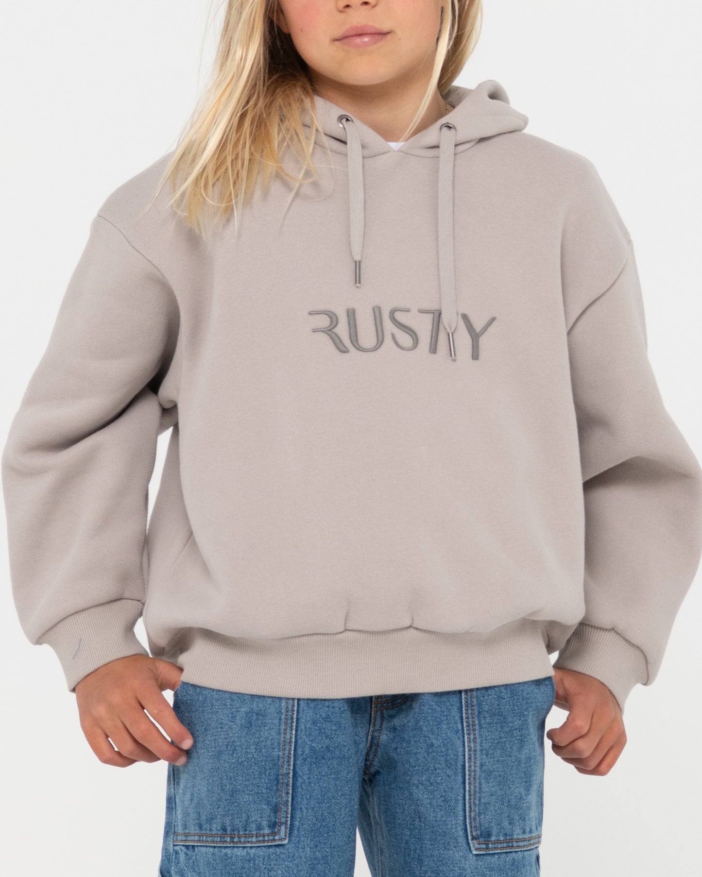 RUSTY SIGNATURE HOODED FLEECE GIRLS