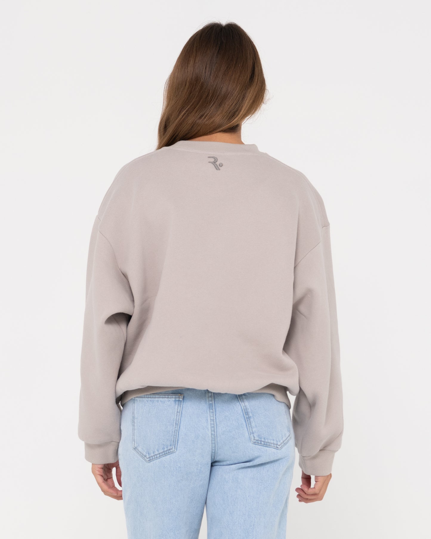 RUSTY SIGNATURE OVERSIZE CREW FLEECE