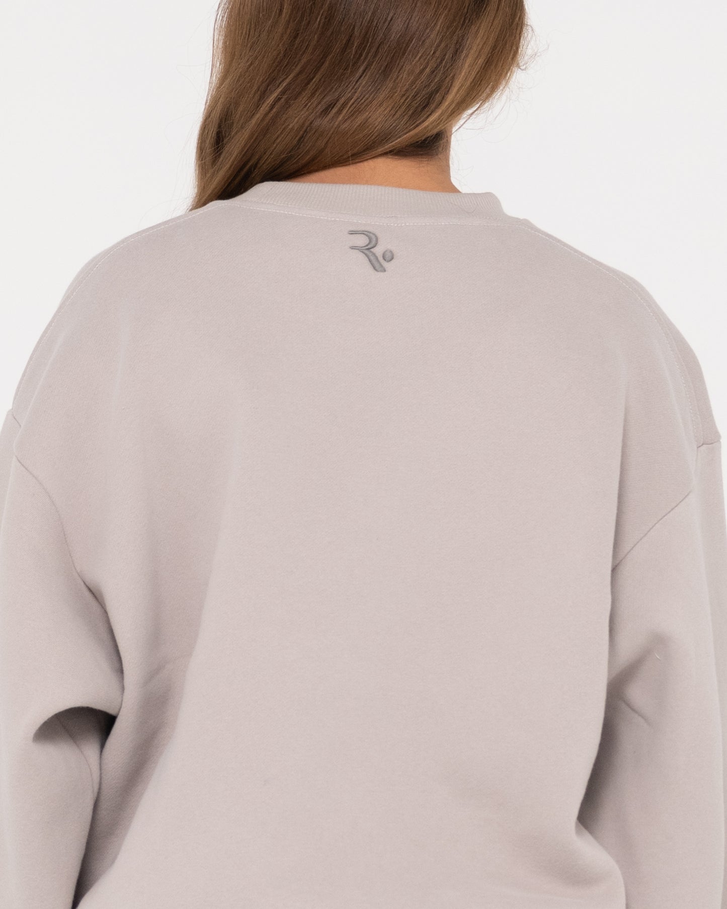 RUSTY SIGNATURE OVERSIZE CREW FLEECE