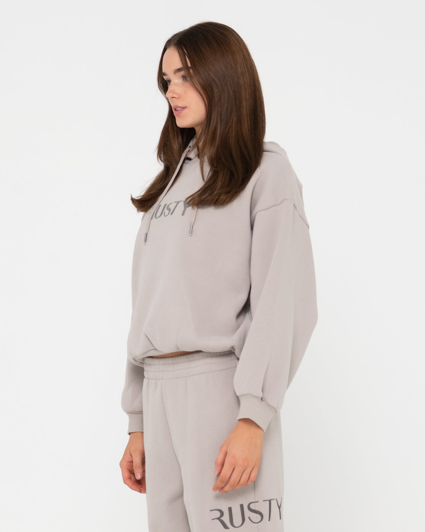 RUSTY SIGNATURE OVERSIZE HOODED FLEECE