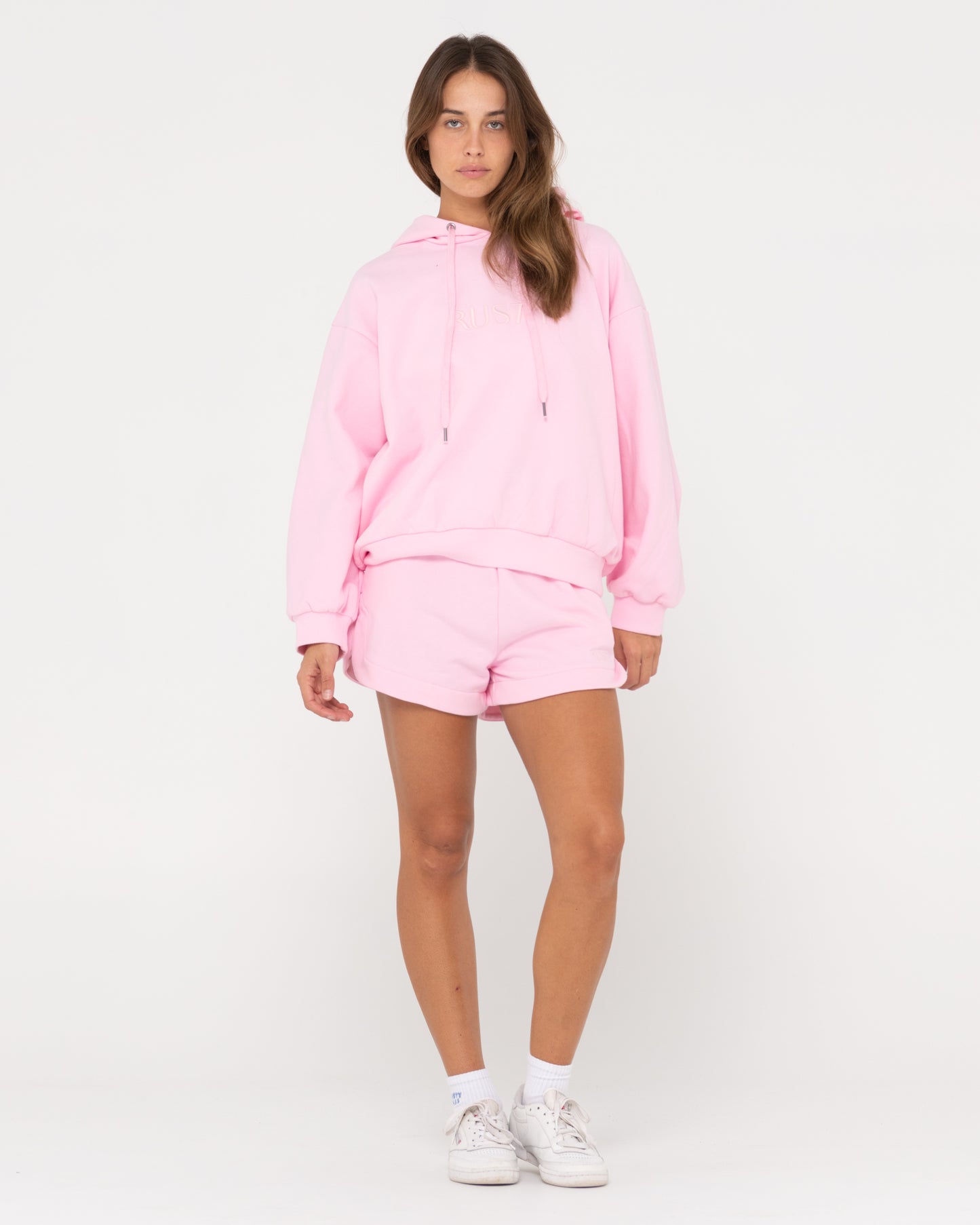 RUSTY SIGNATURE OVERSIZE HOODED FLEECE