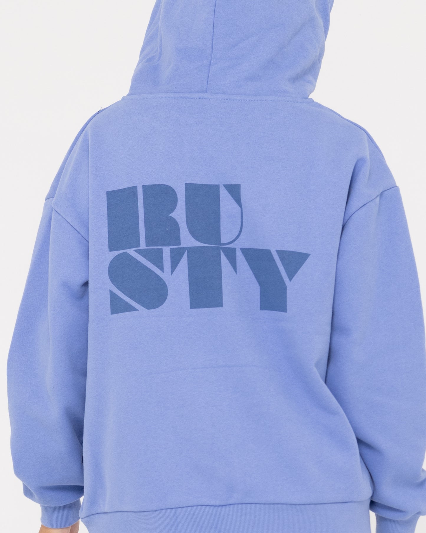 RUSTY CODE OVERSIZE ZIP HOODED FLEECE