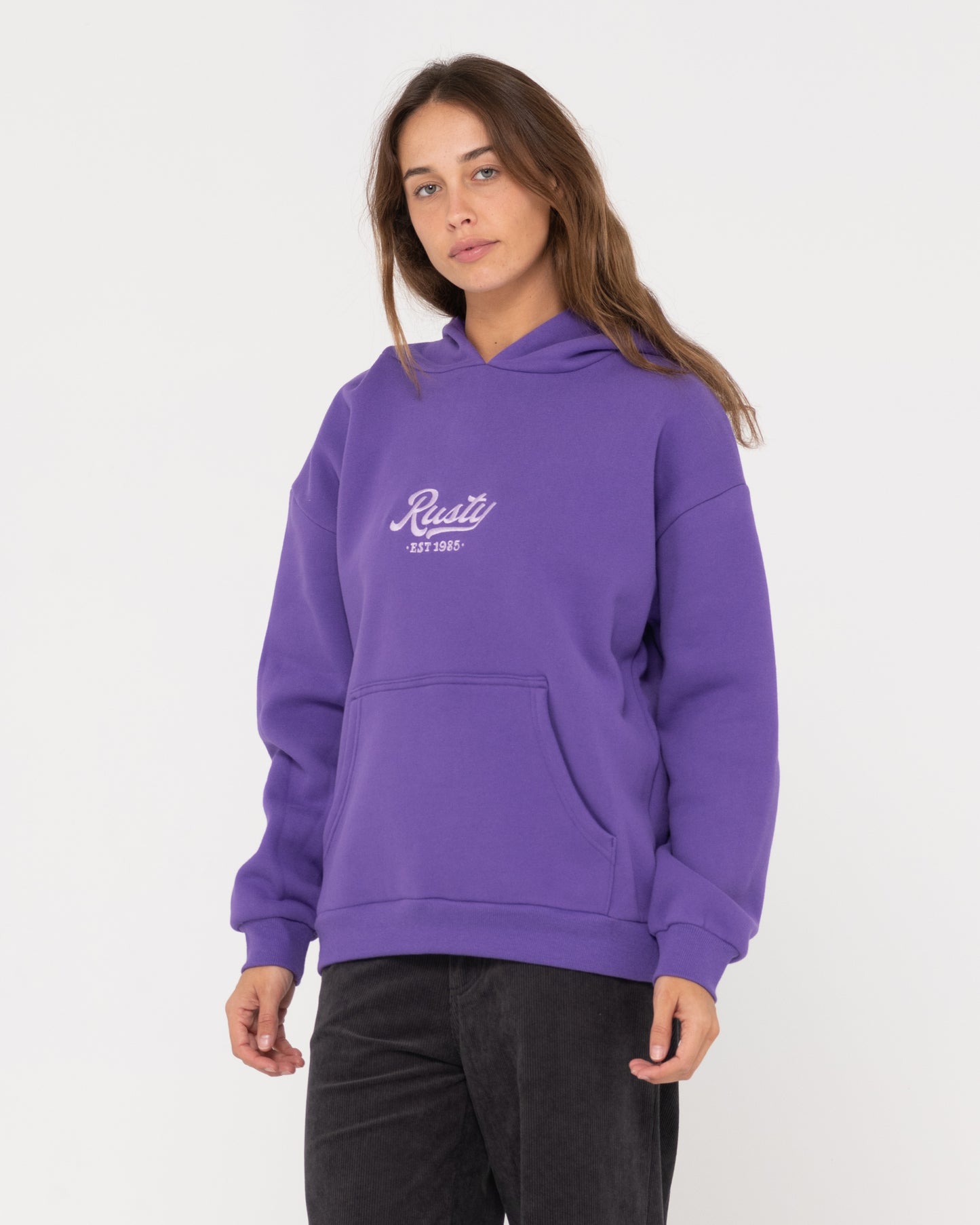 RUSTY OLD SCHOOL OVERSIZE HOODED FLEECE