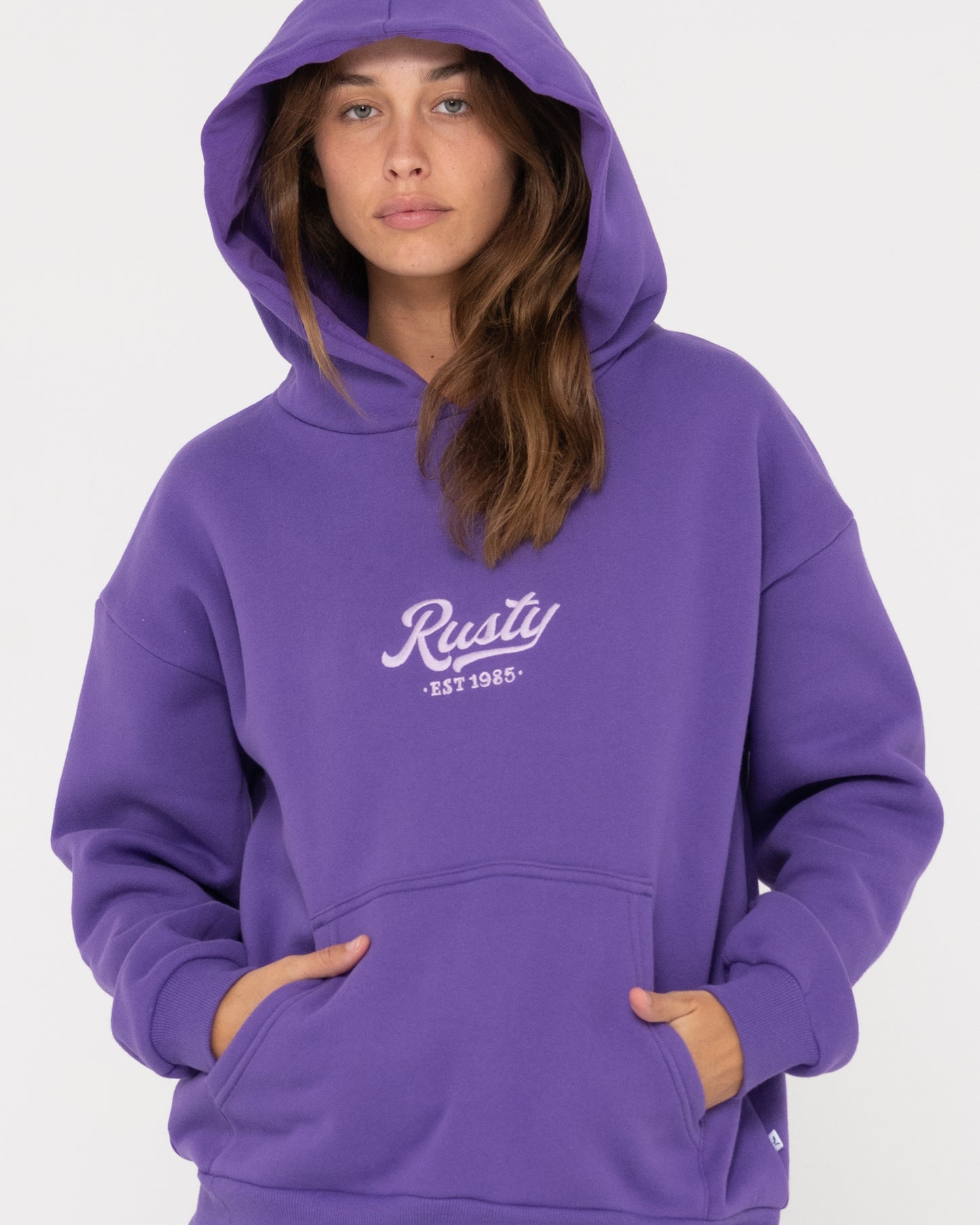 RUSTY OLD SCHOOL OVERSIZE HOODED FLEECE