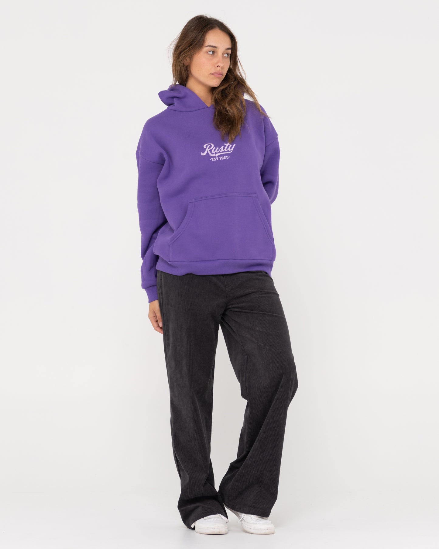 RUSTY OLD SCHOOL OVERSIZE HOODED FLEECE