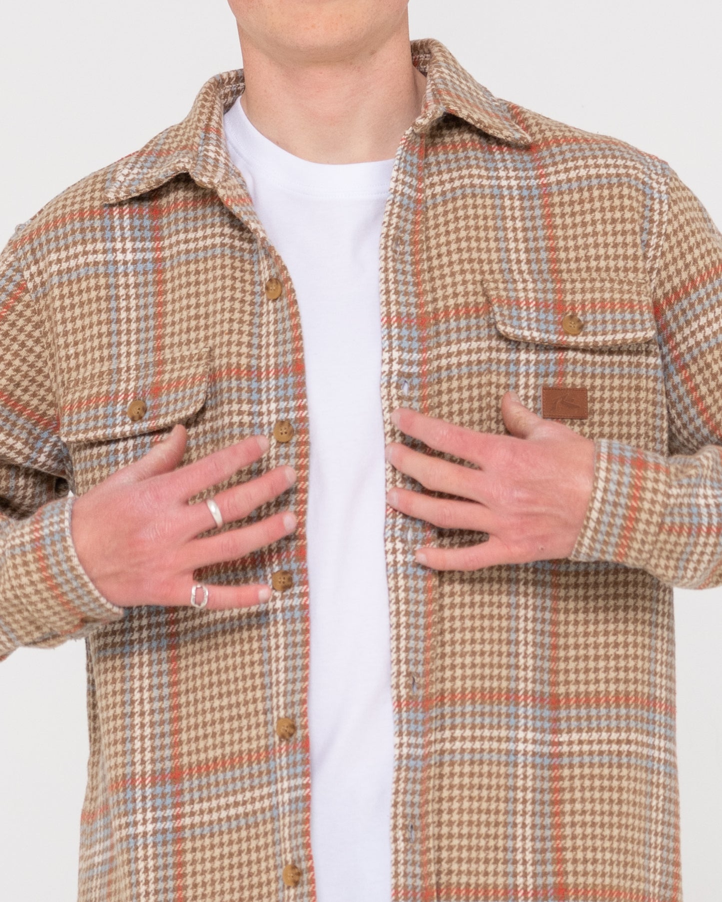 HOUNDSTOOTH OVERSHIRT